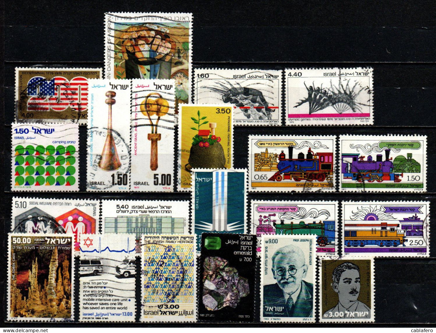 ISRAELE - 20 FRANCOBOLLI DIVERSI - USATI - Used Stamps (without Tabs)