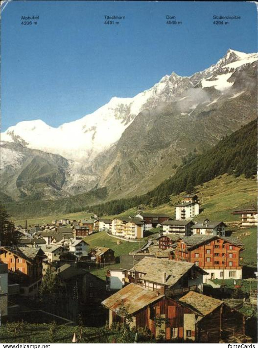 11438767 Saas-Fee Panorama Alpen Saas-Fee - Autres & Non Classés