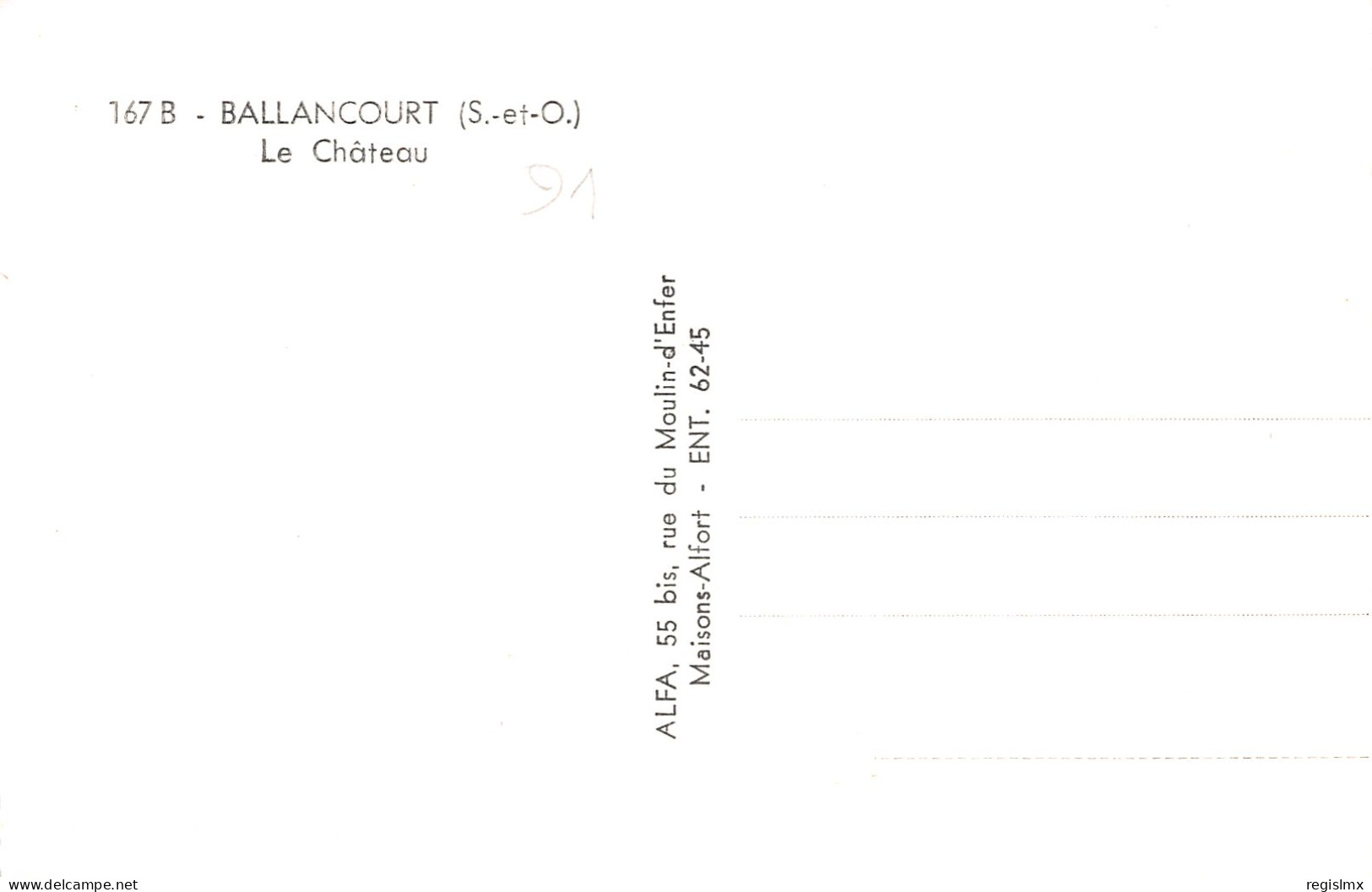 91-BALLANCOURT-N°T2562-G/0303 - Other & Unclassified