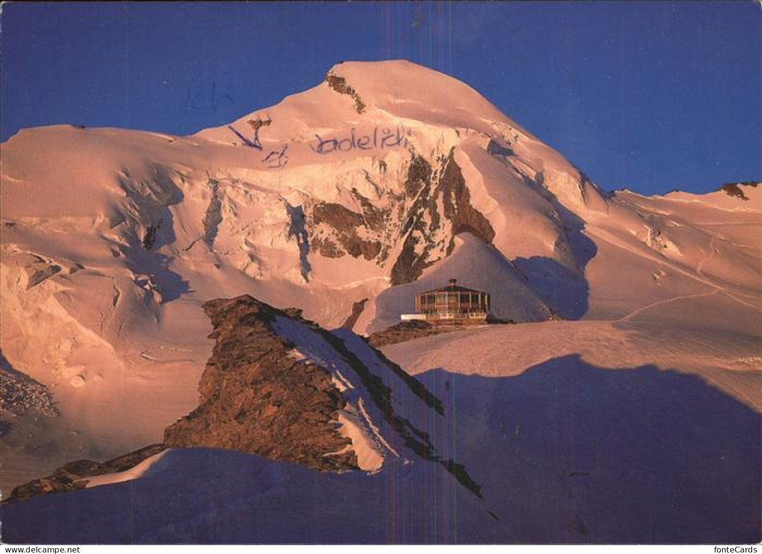 11436294 Saas-Fee Drehrestaurant Metro Alpin Sonnenaufgang Am Allalinhorn Saas-F - Sonstige & Ohne Zuordnung