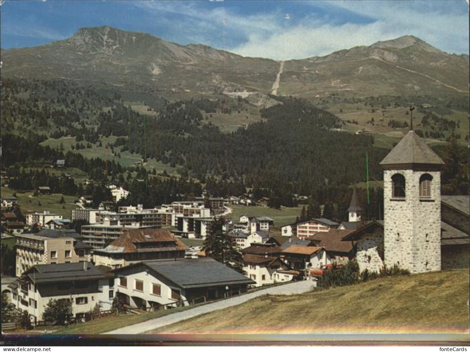 11435293 Lenzerheide Albula Ortsansicht Mit Piz Danis Und Staetzerhorn Lenzerhei - Otros & Sin Clasificación