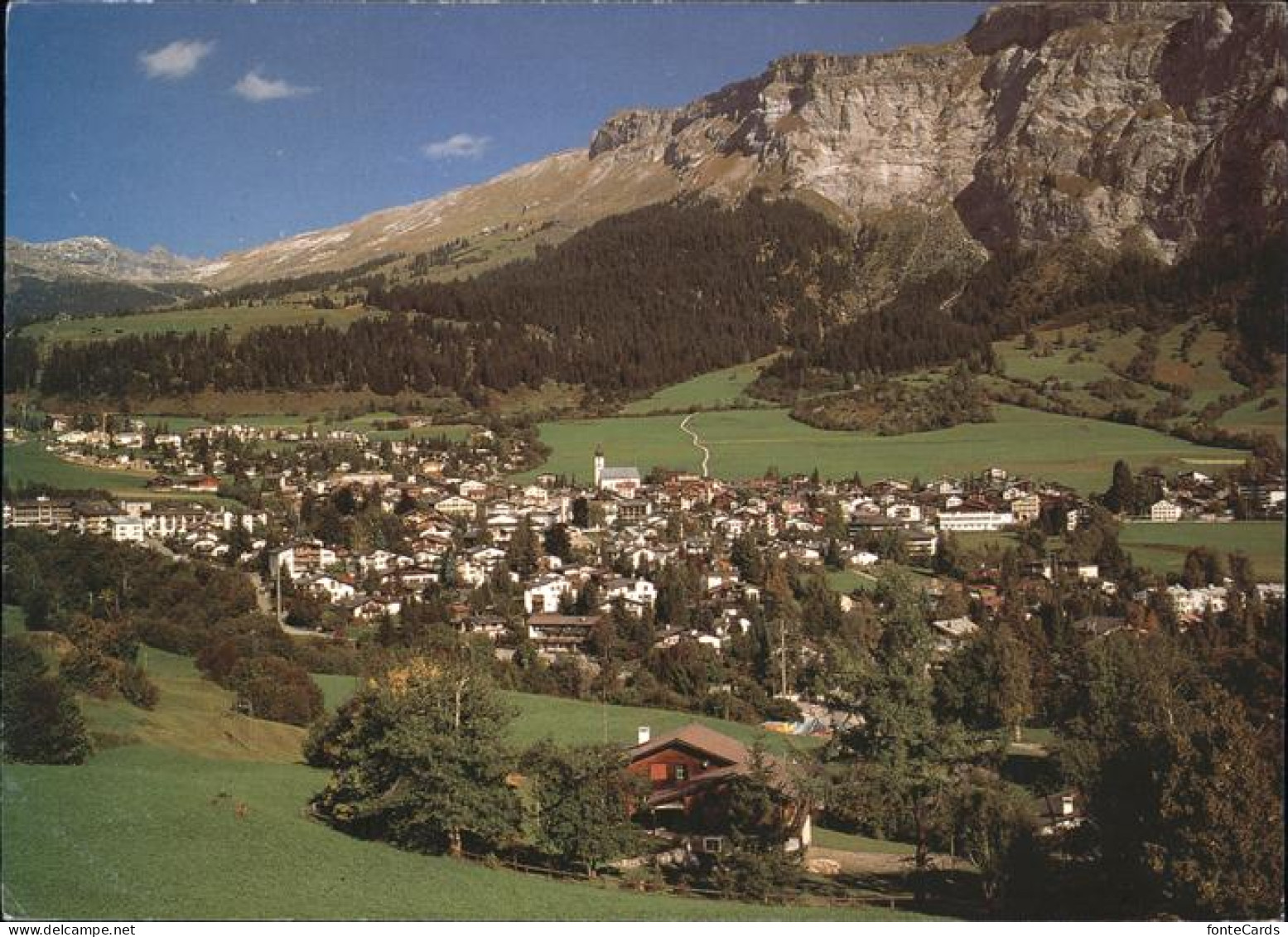 11435138 Flims Dorf Panorama Mit Cassons Und Flimsersein Sommerfrische Flims Dor - Otros & Sin Clasificación
