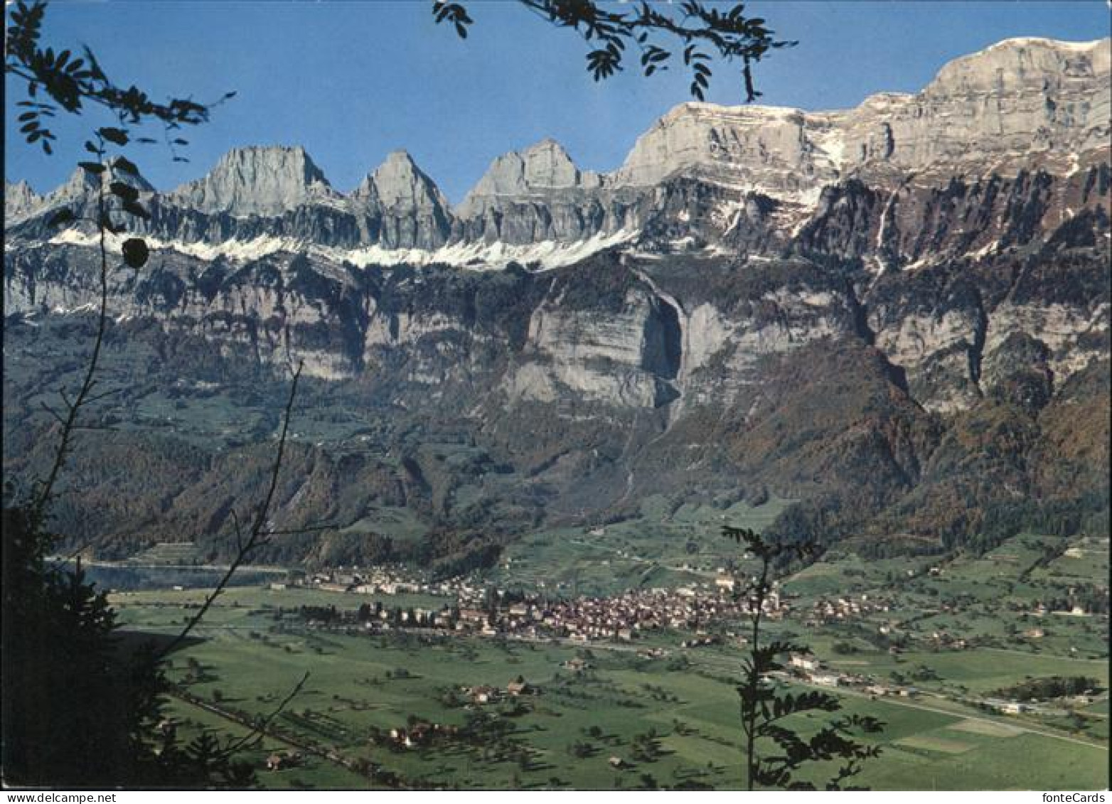 11435127 Walenstadt Panorama Mit Churfirsten Appenzeller Alpen Walenstadt - Altri & Non Classificati