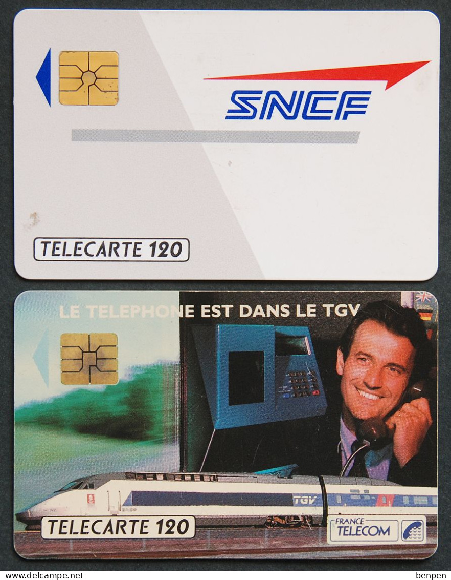 Télécartes SNCF 1992 Téléphone Dans Le TGV 120U Albertville 1992 Progrès Partagé France Telecom - Non Classificati