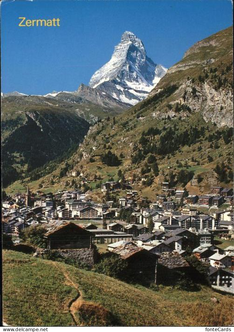 11435118 Zermatt VS Ortsansicht Mit Matterhorn  - Sonstige & Ohne Zuordnung