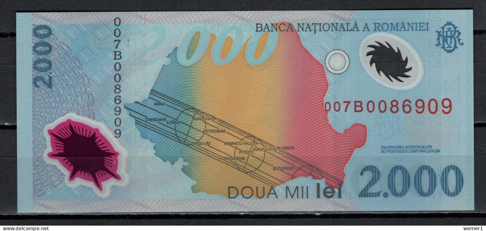 Romania 1999 Space, Total Eclipse 2000 Lei Banknote - Rumänien