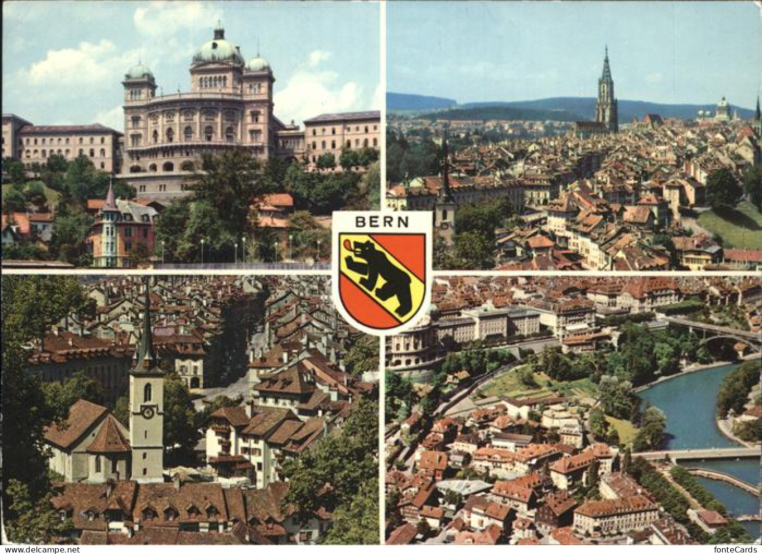 11435006 Bern BE Parlamentsgebaeude Altstadt Kirche Aare Bruecke Wappen Bern - Autres & Non Classés