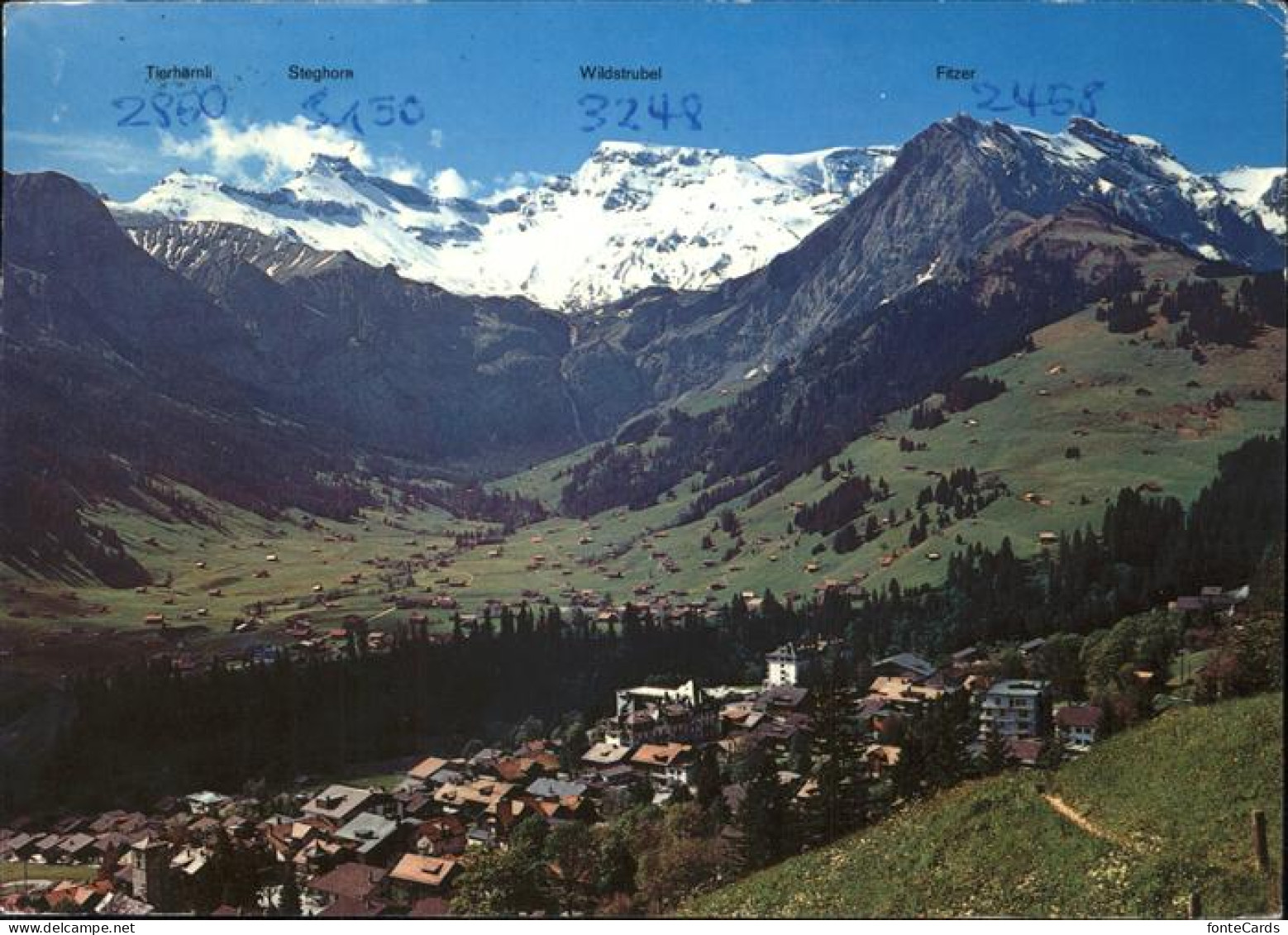 11434945 Adelboden Panorama Mit Berner Alpen Adelboden BE - Other & Unclassified