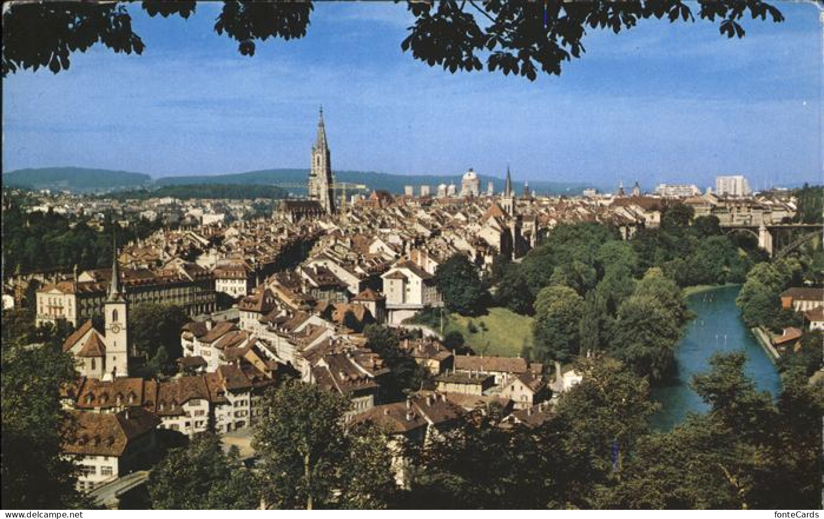 11434924 Bern BE Blick Auf Die Stadt Kirche Aare Bern - Autres & Non Classés