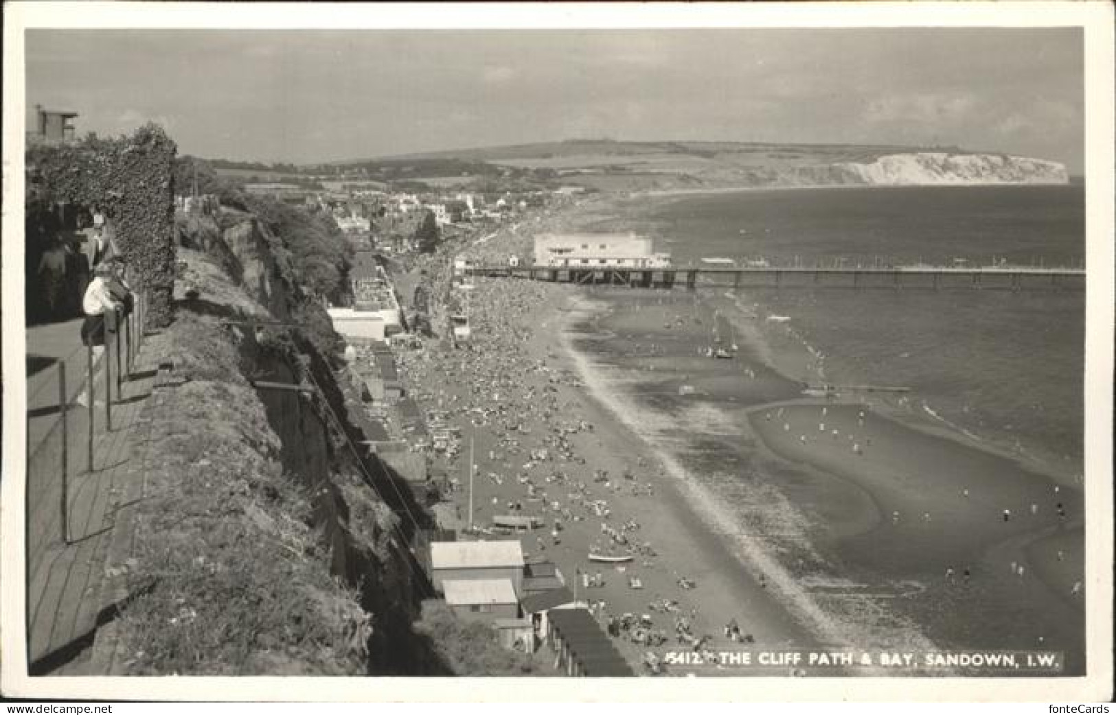 11433399 Sandown Isle Of Wight Cliff Path Bay Shanklin - Sonstige & Ohne Zuordnung