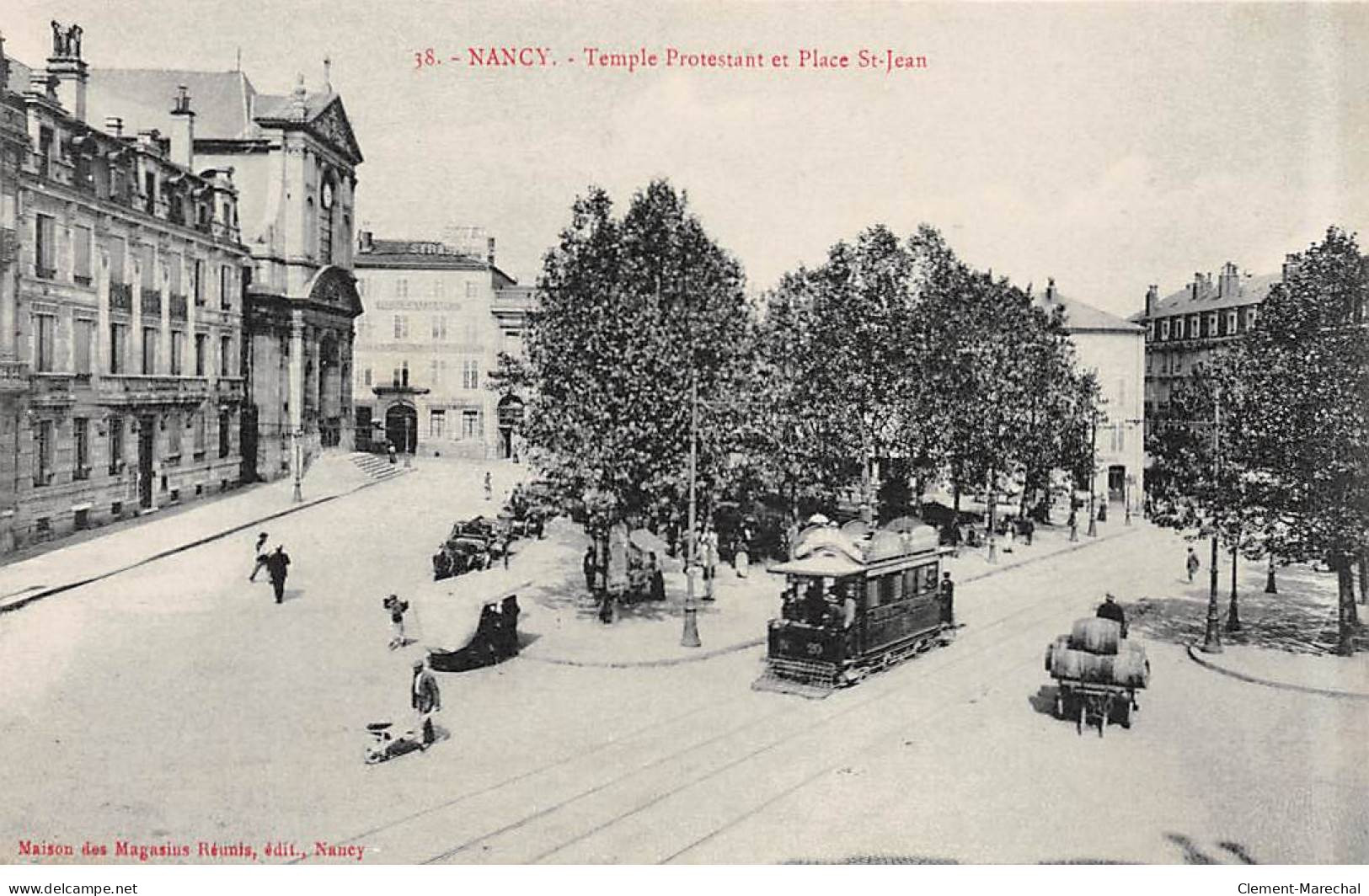 NANCY - Temple Protestant Et Place Saint Jean - Très Bon état - Nancy