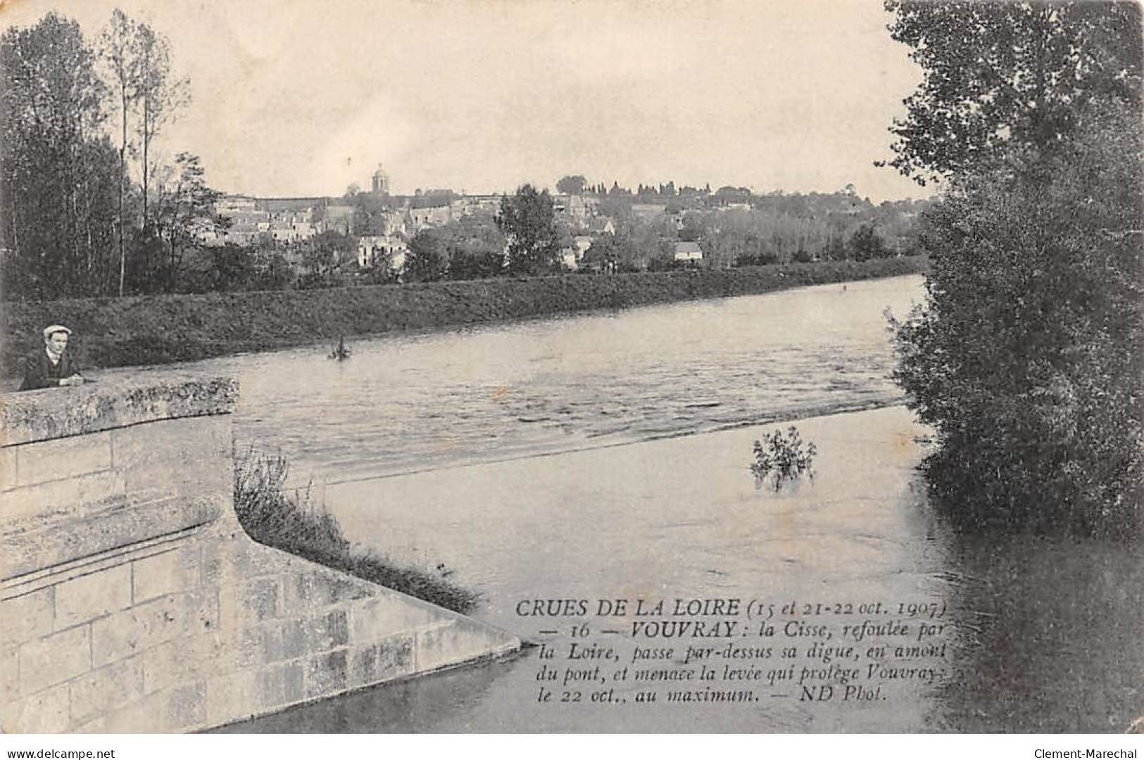 Crues De La Loire - Oct 1907 - SAINT GENOUPH - La Cisse - Très Bon état - Vouvray