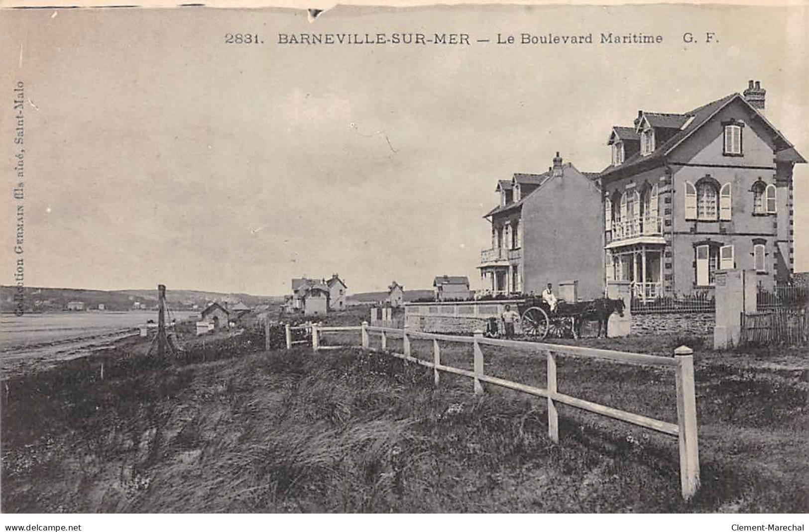 BARNEVILLE SUR MER - Le Boulevard Maritime - Très Bon état - Barneville