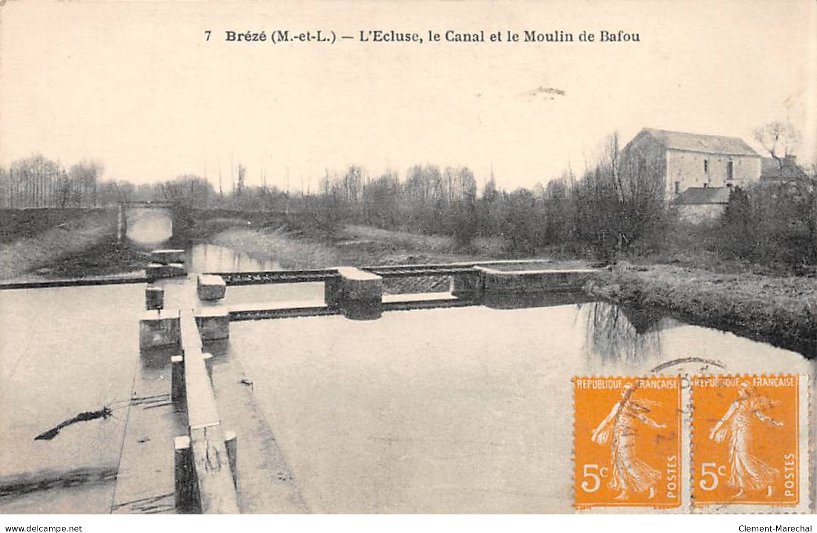 BREZE - L'Ecluse, Le Canal Et Le Moulin De Bafou - Très Bon état - Otros & Sin Clasificación