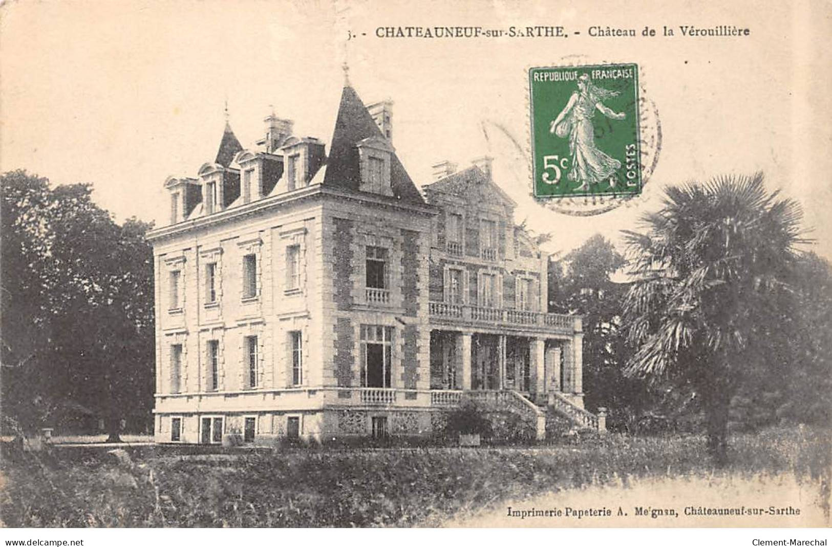 CHATEAUNEUF SUR SARTHE - Château De La Vérouillière - état - Chateauneuf Sur Sarthe