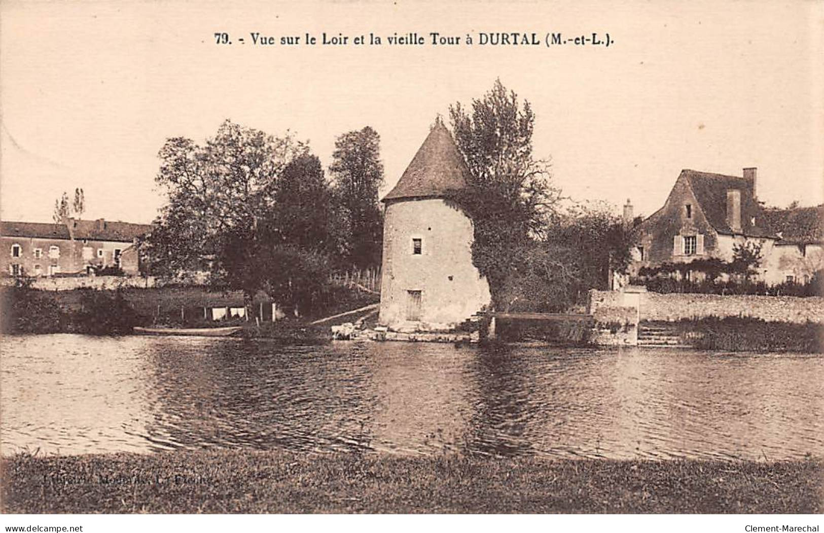 Vue Sur Le Loir Et La Vieille Tour à DURTAL - Très Bon état - Durtal