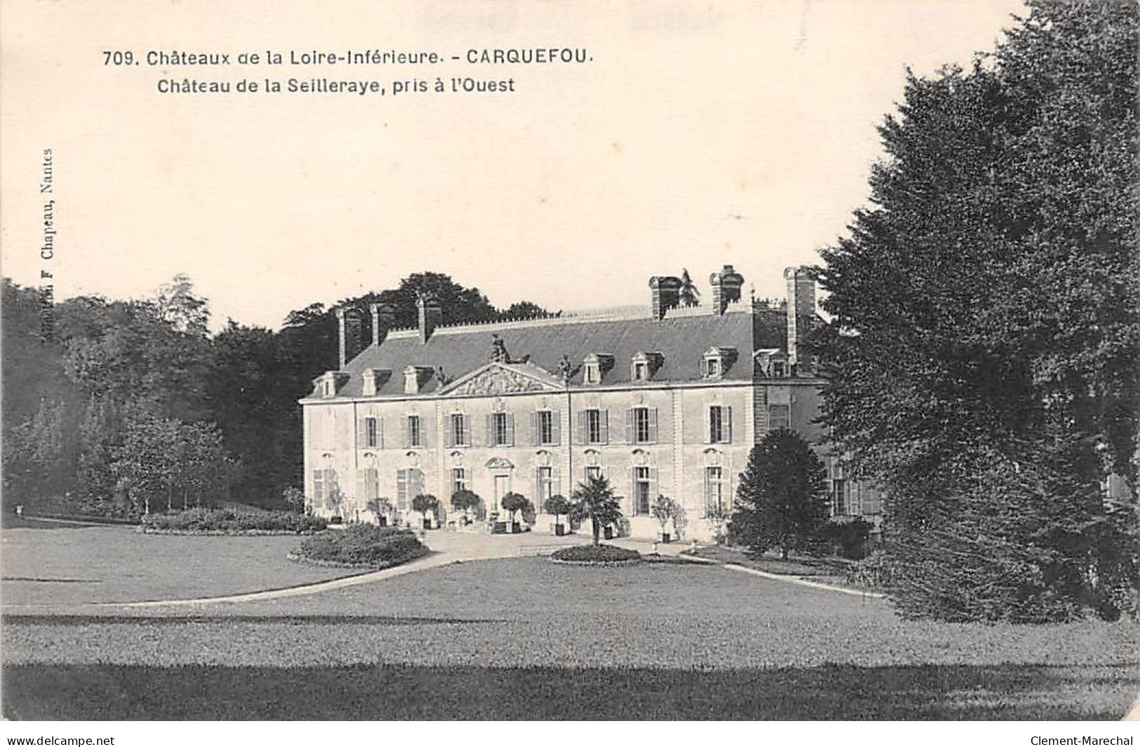 CARQUEFOU - Château De La Seilleraye Pris à L'Ouest - Très Bon état - Carquefou