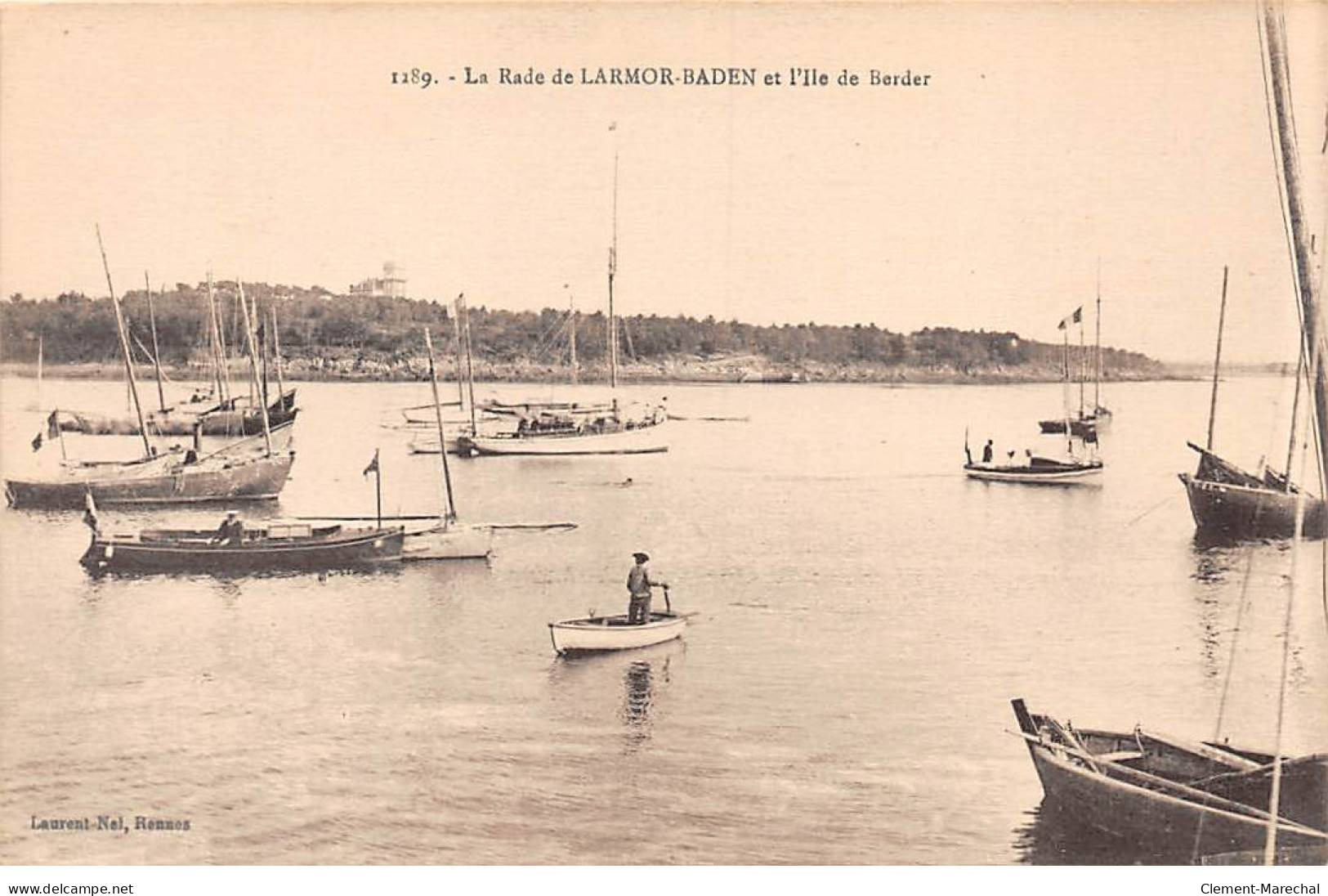 La Rade De LARMOR BADEN Et L'Ile De Berder - Très Bon état - Larmor-Plage