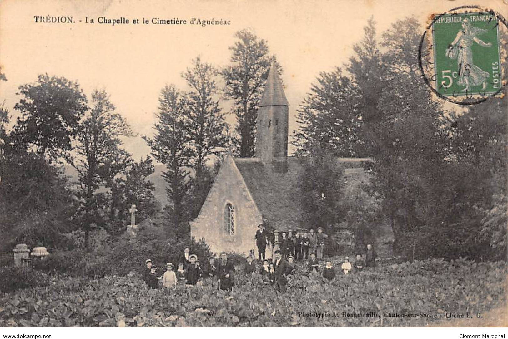TREDION - La Chapelle Et Le Cimetière D'Aguénéac - Très Bon état - Other & Unclassified