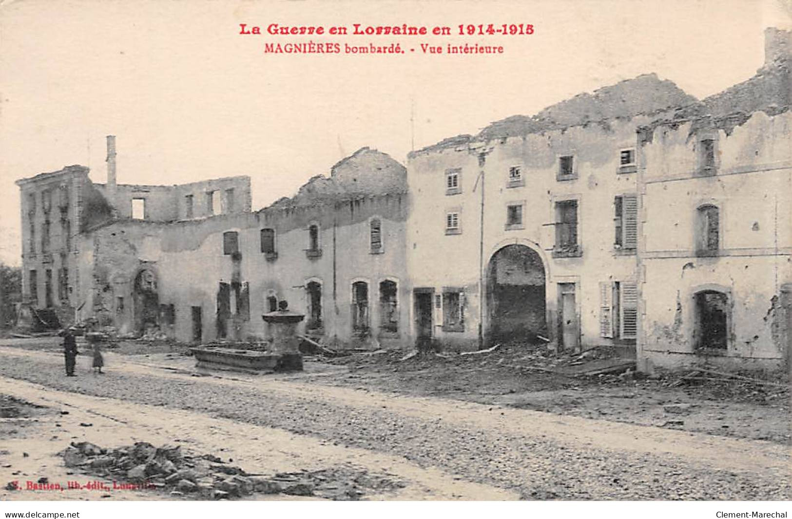 La Guerre En Lorraine En 1914 1915 - MAGNIERES Bombardé - Vue Intérieure - Très Bon état - Autres & Non Classés