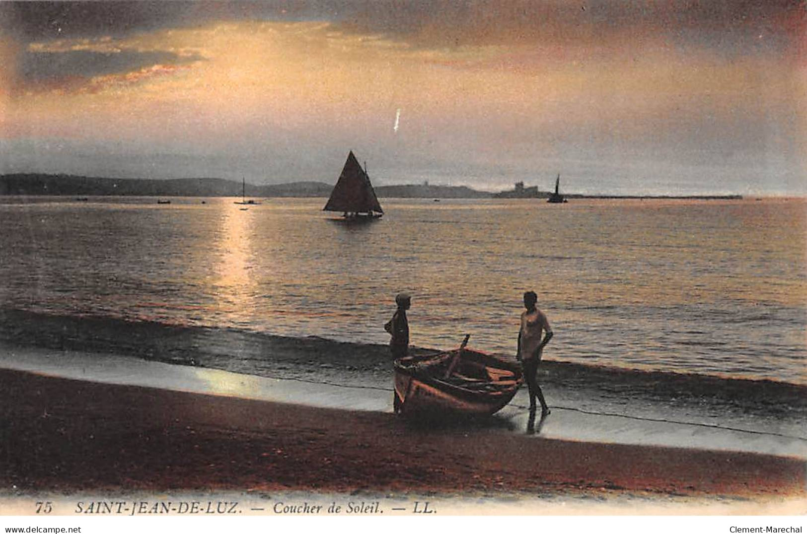 SAINT JEAN DE LUZ - Coucher De Soleil - Très Bon état - Saint Jean De Luz