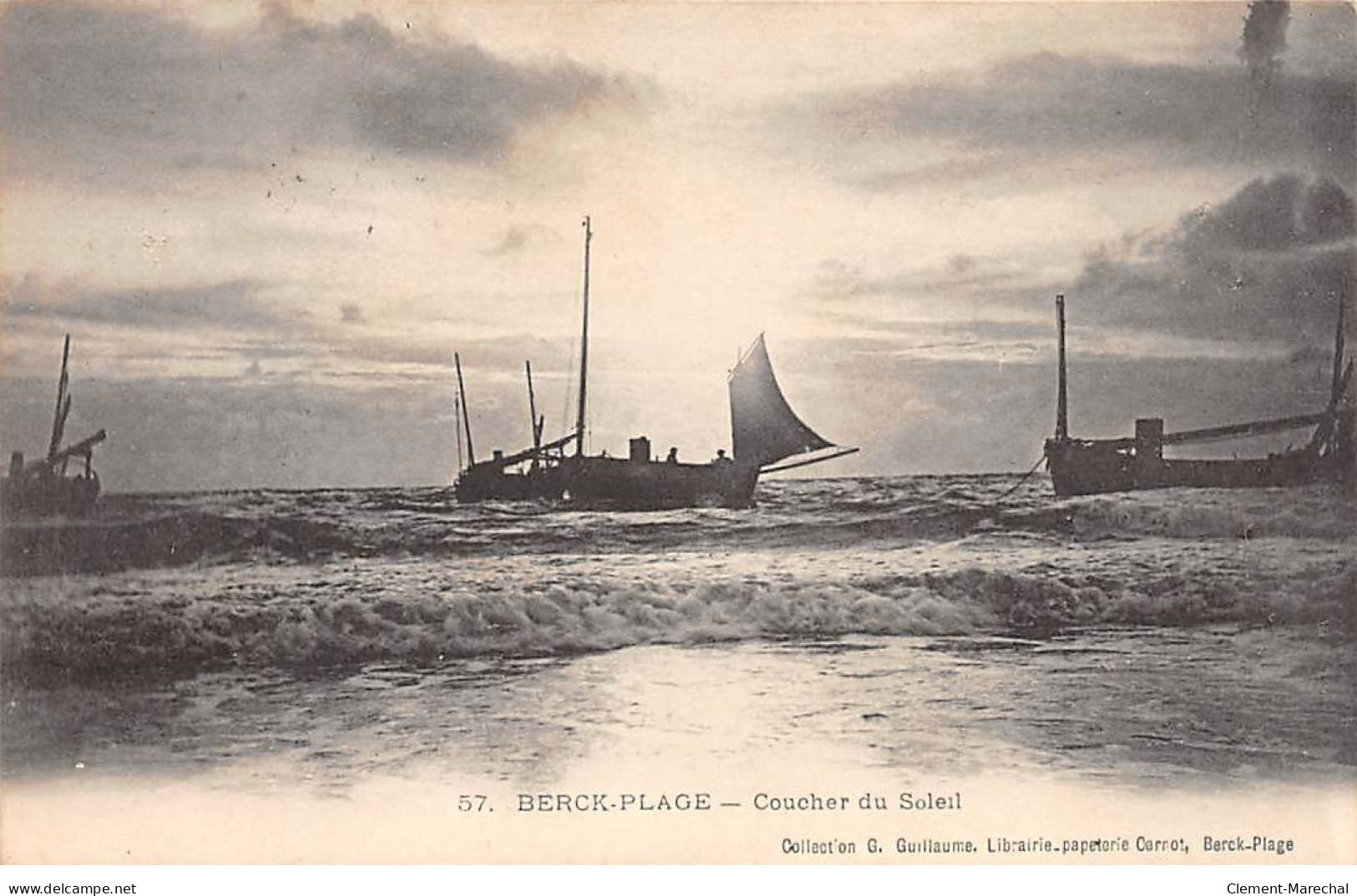 BERCK PLAGE - Coucher Du Soleil - Très Bon état - Berck