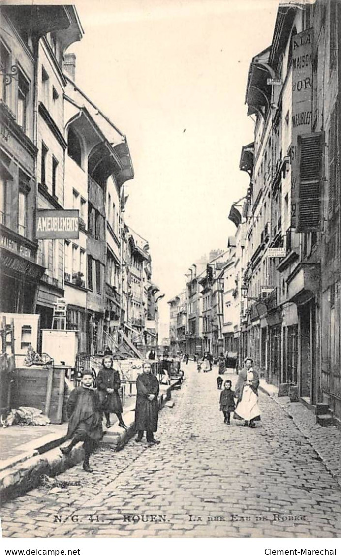 ROUEN - La Rue Eau De Robes - Très Bon état - Rouen