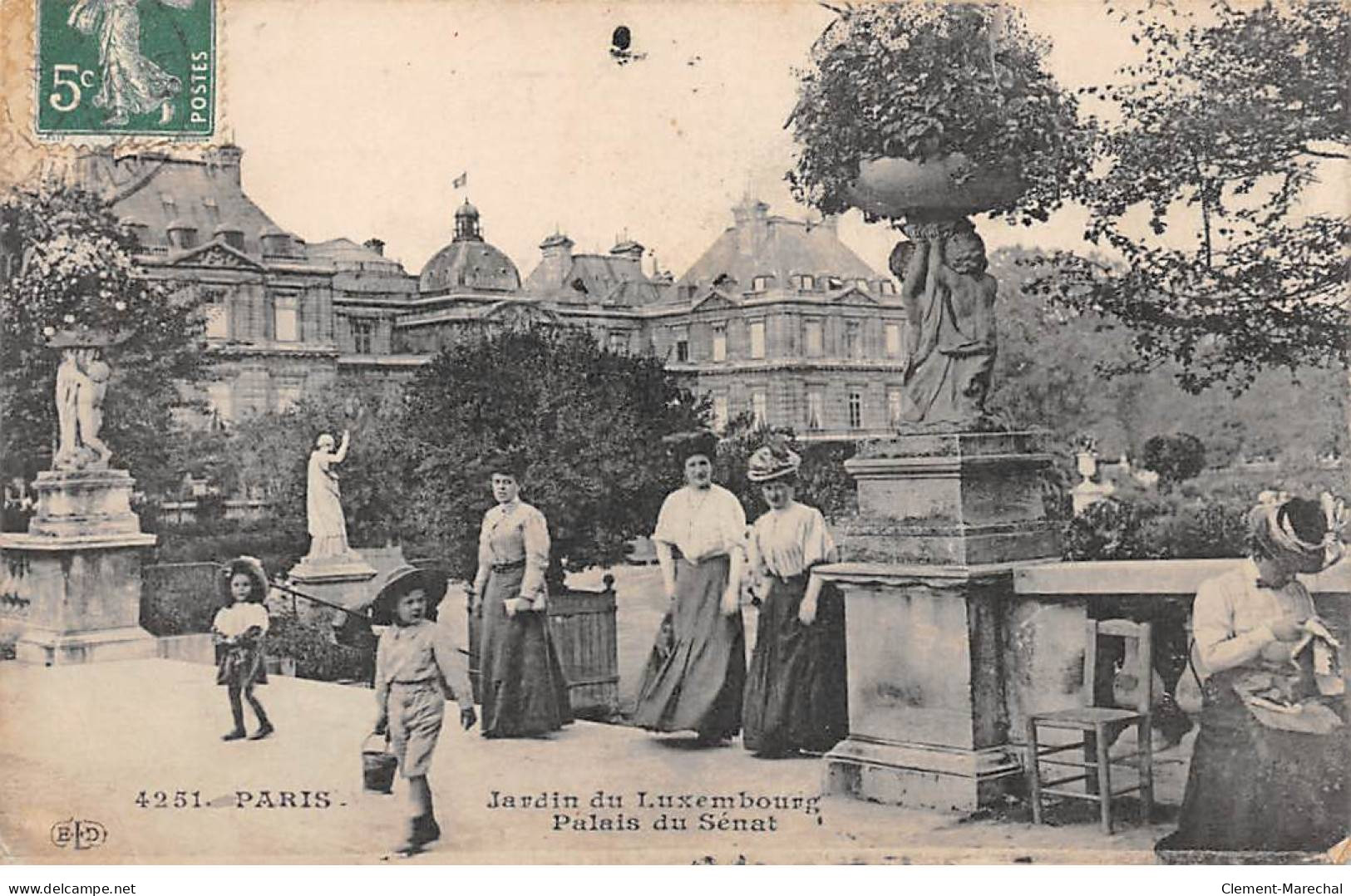 PARIS - Jardin Du Luxembourg - Palais Du Sénat - Très Bon état - Parken, Tuinen