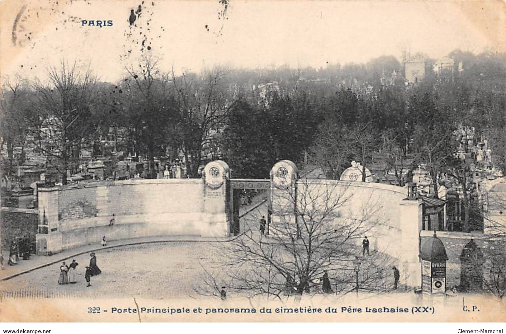 PARIS - Porte Principale Et Panorama Du Cimetière Du Père Lachaise - Très Bon état - Paris (20)