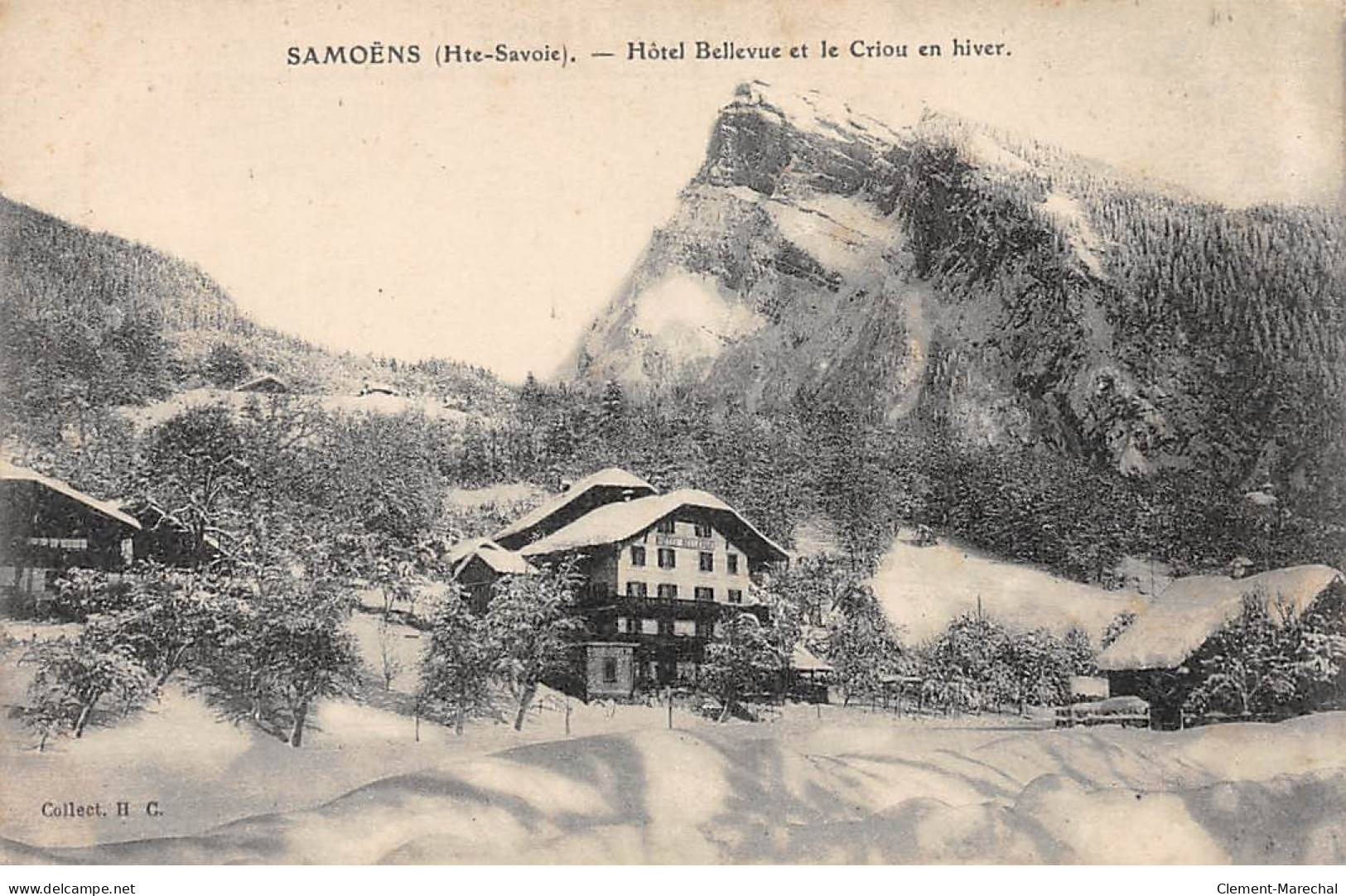 SAMOENS - Hôtel Bellevue Et Le Criou En Hiver - Très Bon état - Samoëns