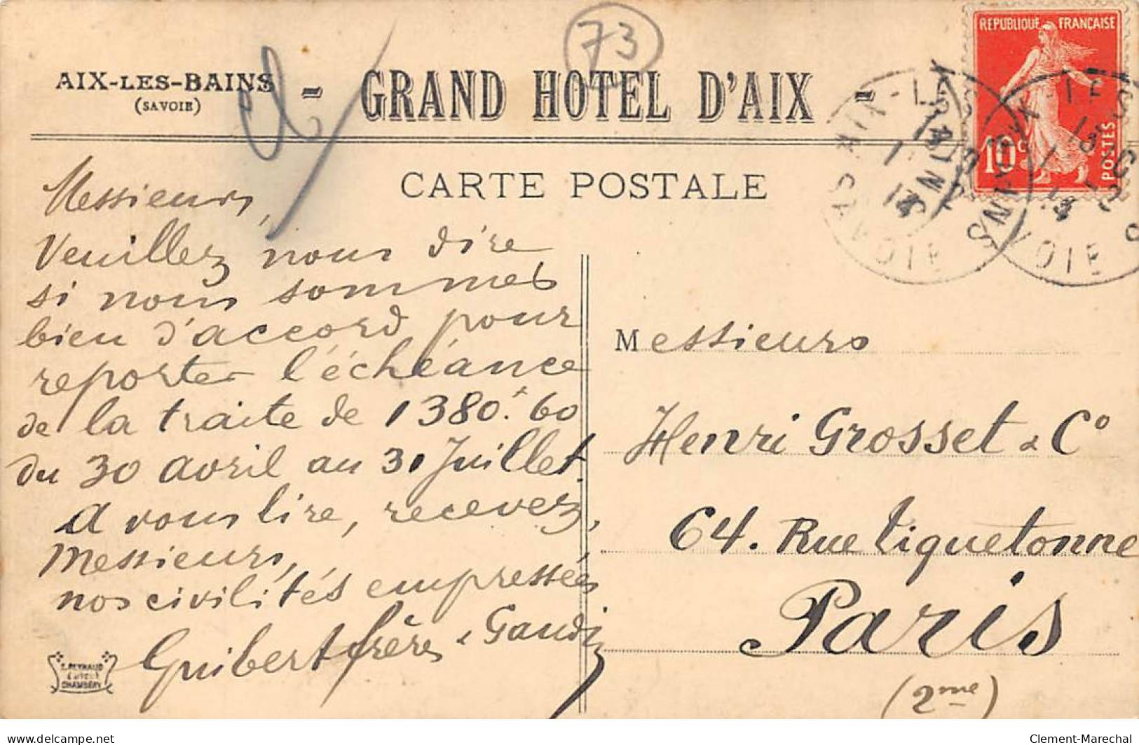 AIX LES BAINS - Grand Hôtel D'Aix - Très Bon état - Aix Les Bains