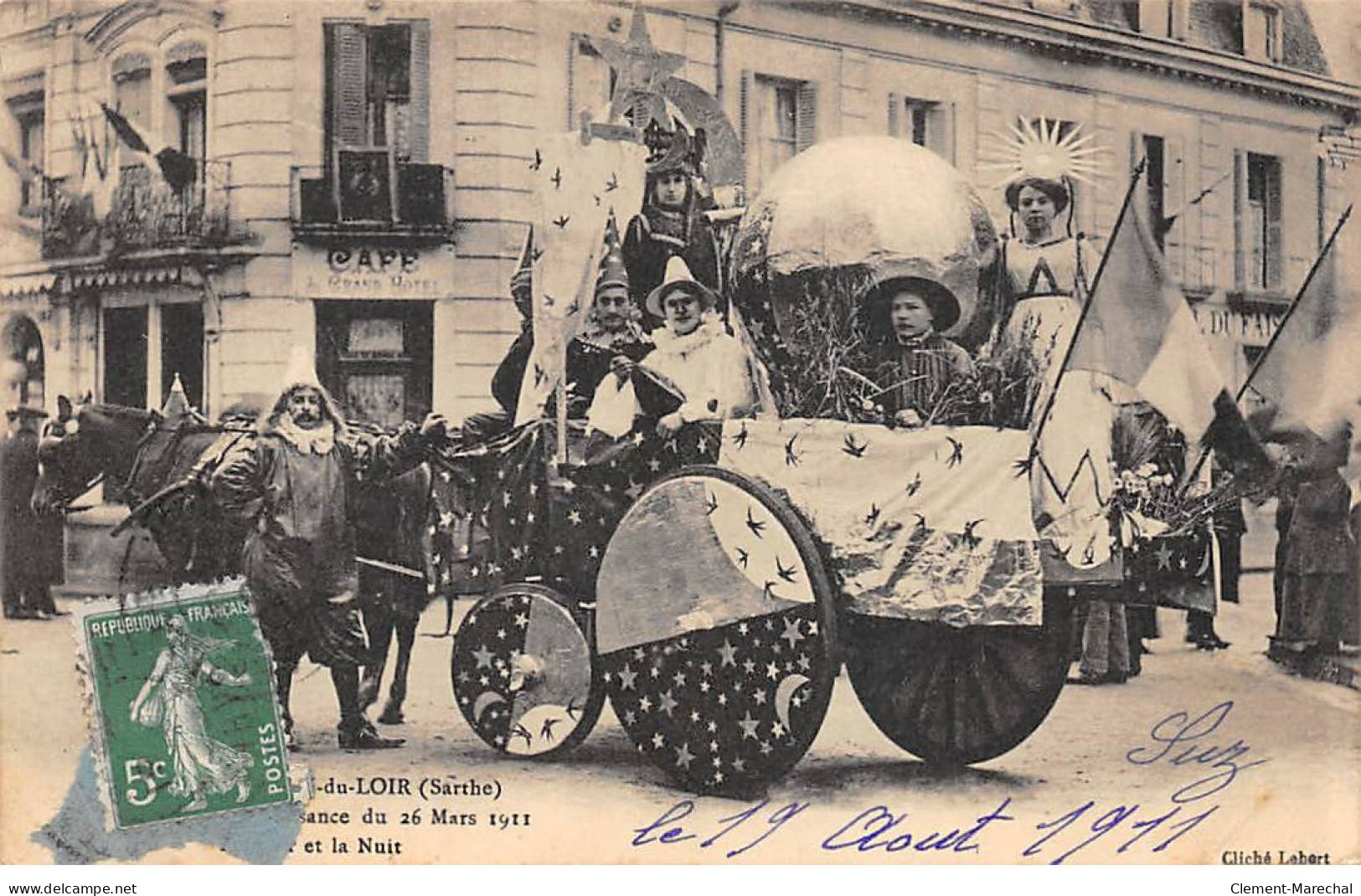 CHATEAU DU LOIR - Cavalcade De Bienfaisance Du 26 Mars 1911 - Le Jour Et La Nuit - Très Bon état - Chateau Du Loir