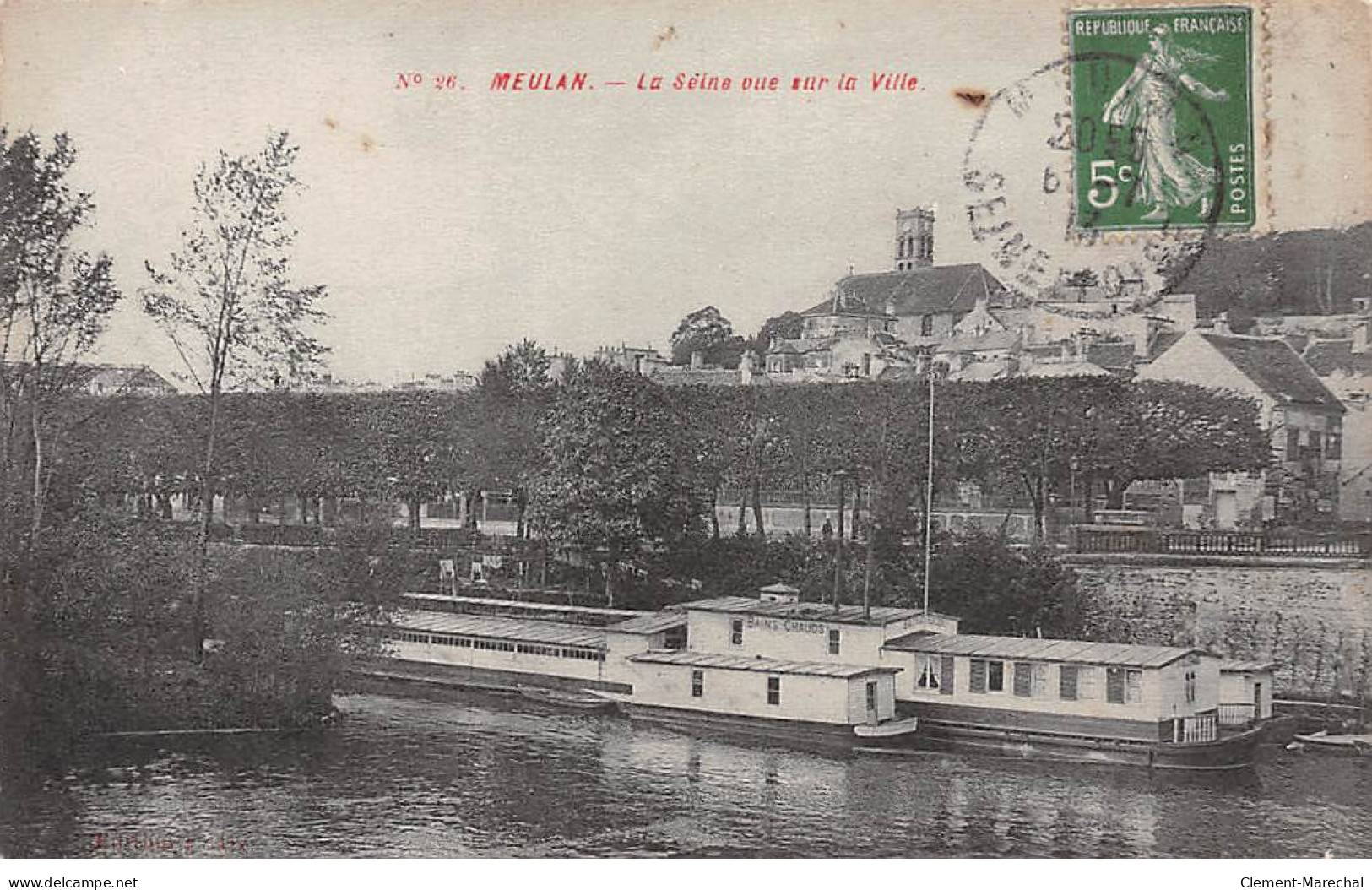 MEULAN - La Seine Vue Sur La Ville - Très Bon état - Meulan