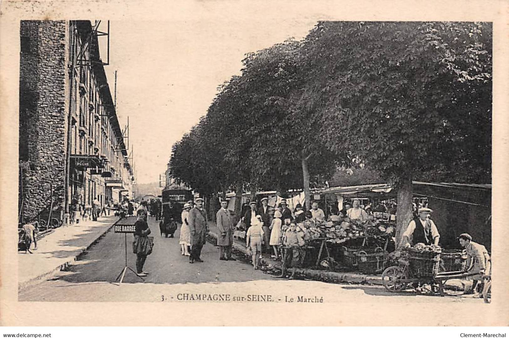 CHAMPAGNE SUR SEINE - Le Marché - Très Bon état - Champagne Sur Seine