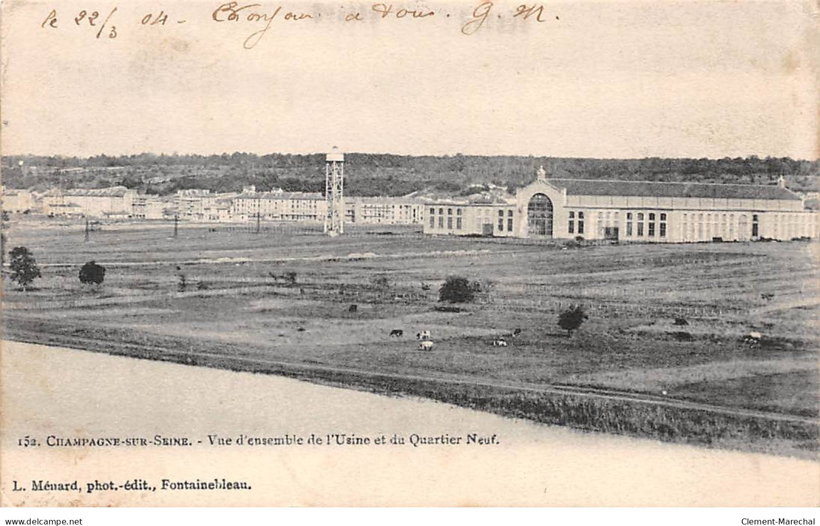 CHAMPAGNE SUR SEINE - Vue D'ensemble De L'Usine Et Du Quartier Neuf - Très Bon état - Champagne Sur Seine