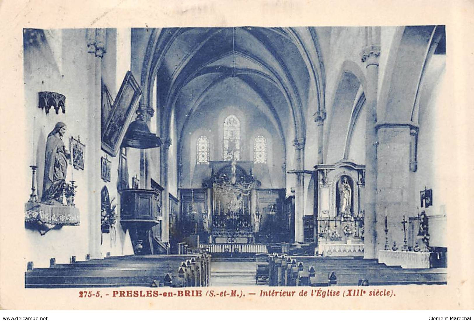 PRESLES EN BRIE - Intérieur De L'Eglise - état - Other & Unclassified