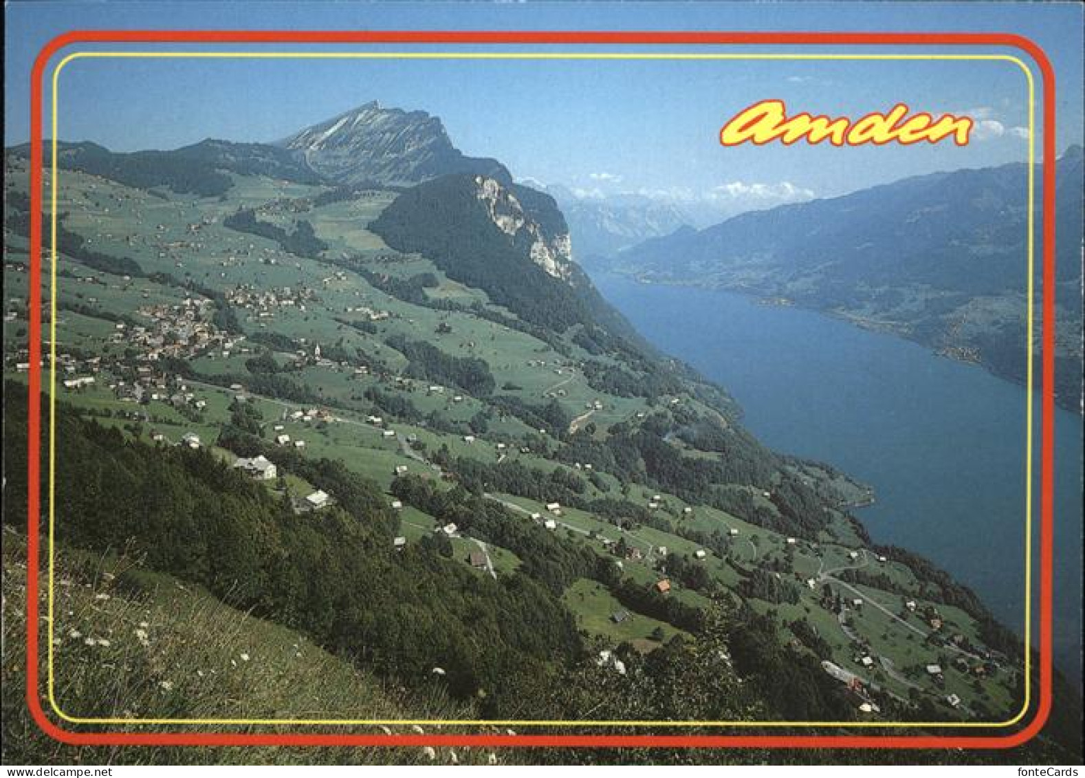 11429490 Amden SG Panorama Mit Walensee Und Leistkamm Betlis - Other & Unclassified