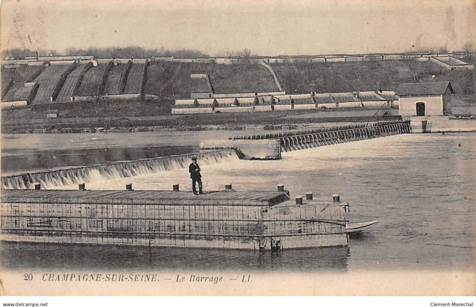 CHAMPAGNE SUR SEINE - Le Barrage - état - Champagne Sur Seine