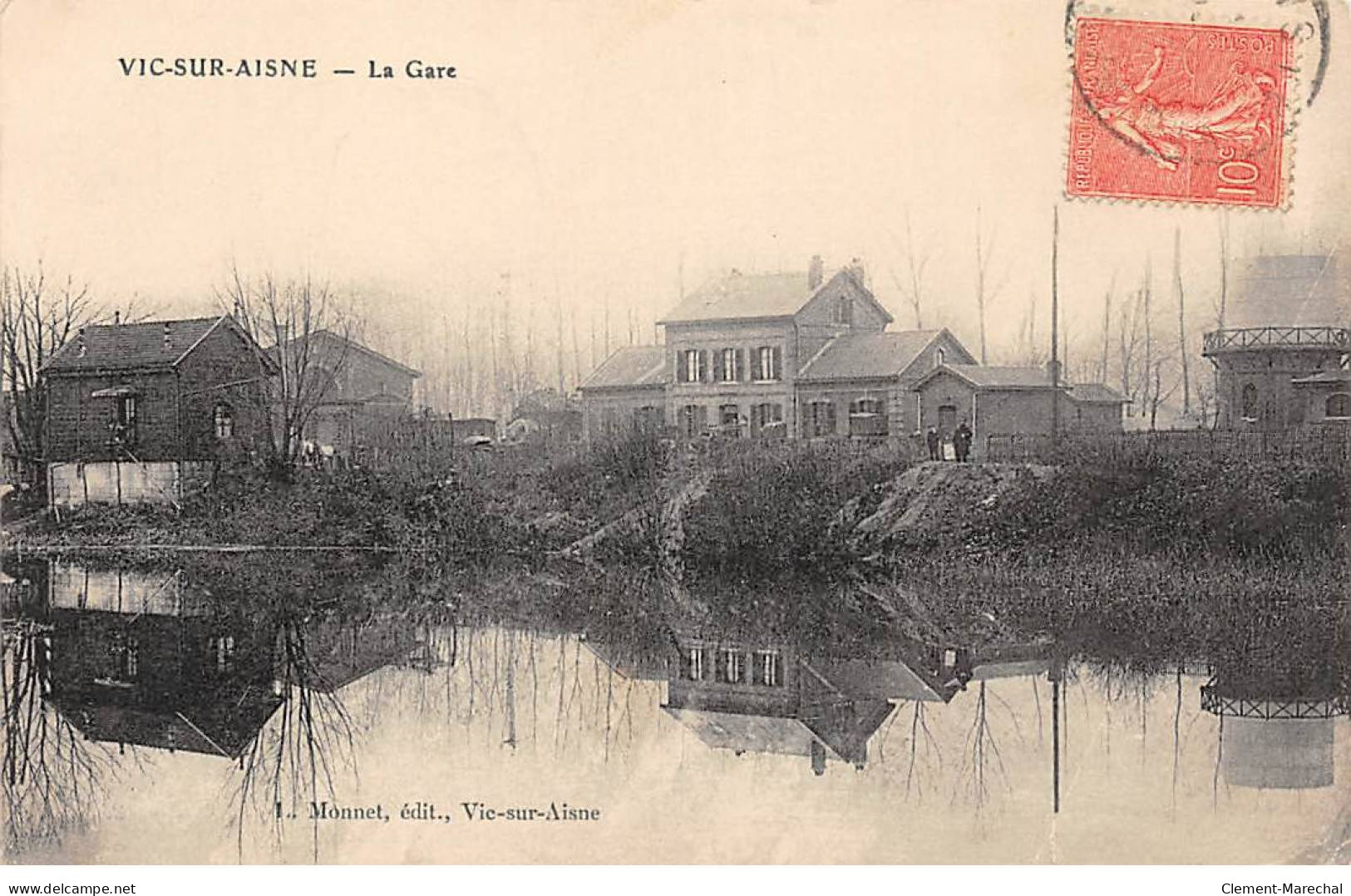 VIC SUR AISNE - La Gare - Très Bon état - Vic Sur Aisne