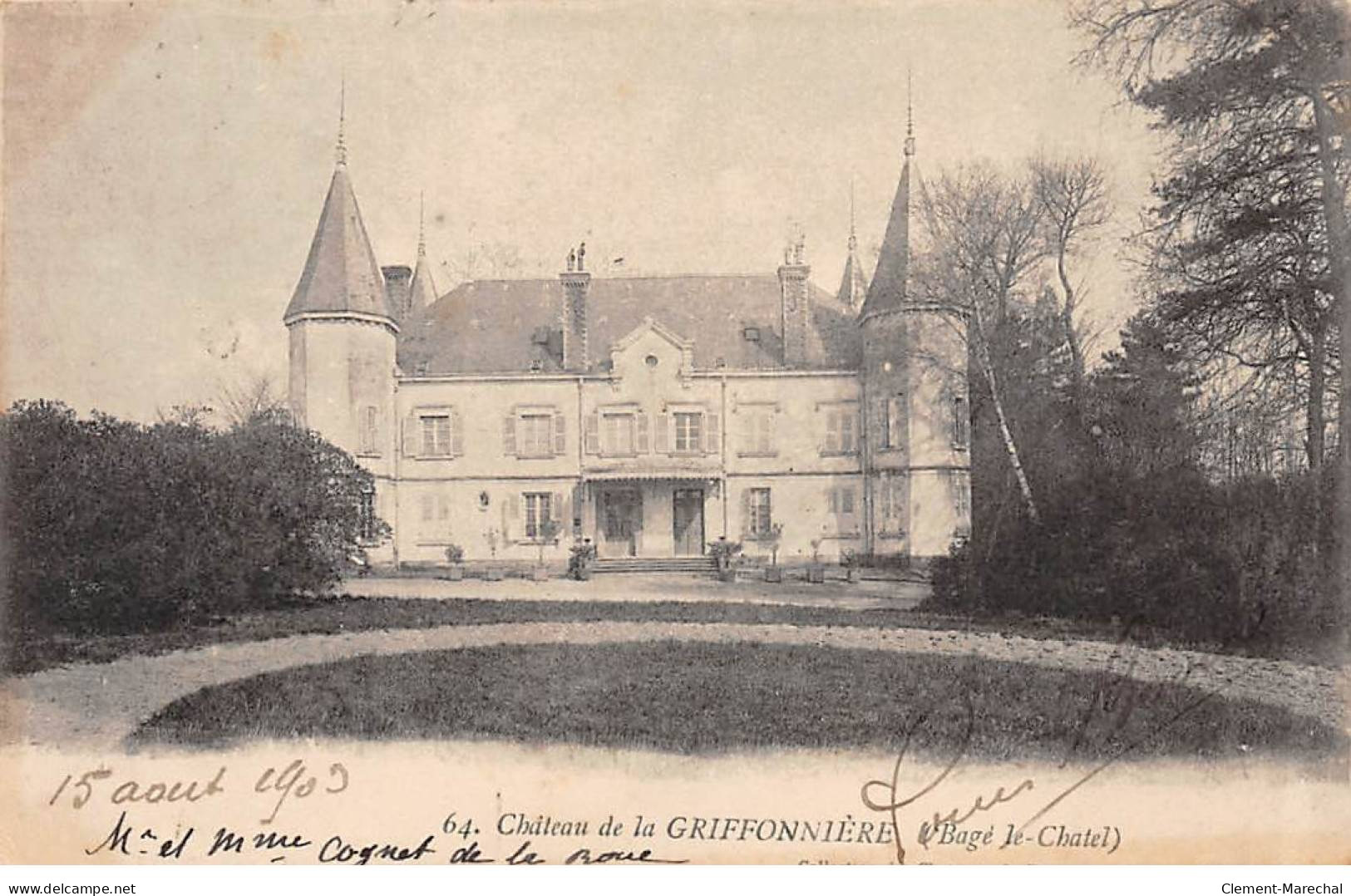 BAGE LE CHATEL - Château De La GRIFFONNIERE - Très Bon état - Ohne Zuordnung