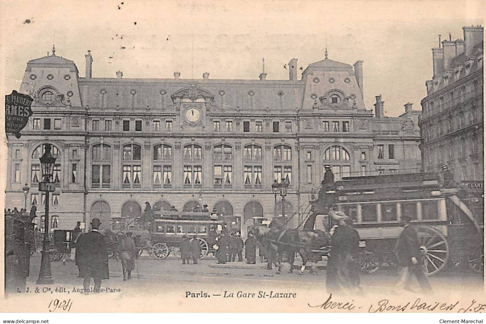 PARIS - La Gare Saint Lazare - Très Bon état - Metro, Stations
