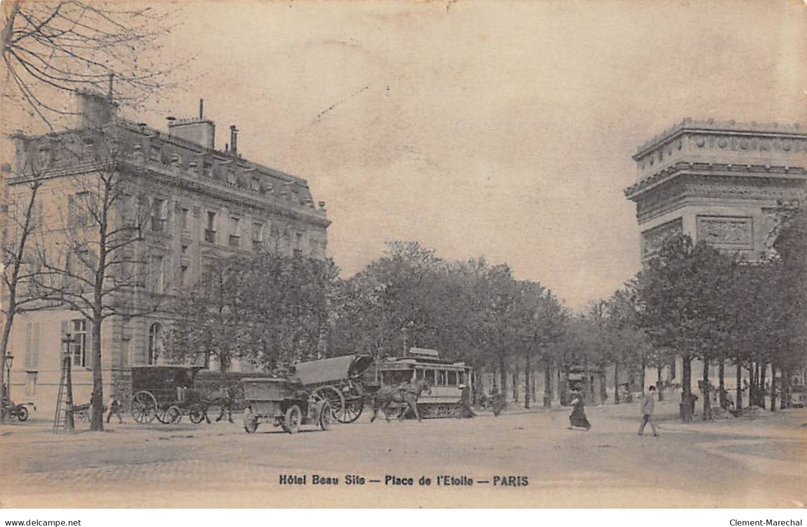 PARIS - Hôtel Beau Site - Place De L'Etoile - Très Bon état - Cafés, Hotels, Restaurants