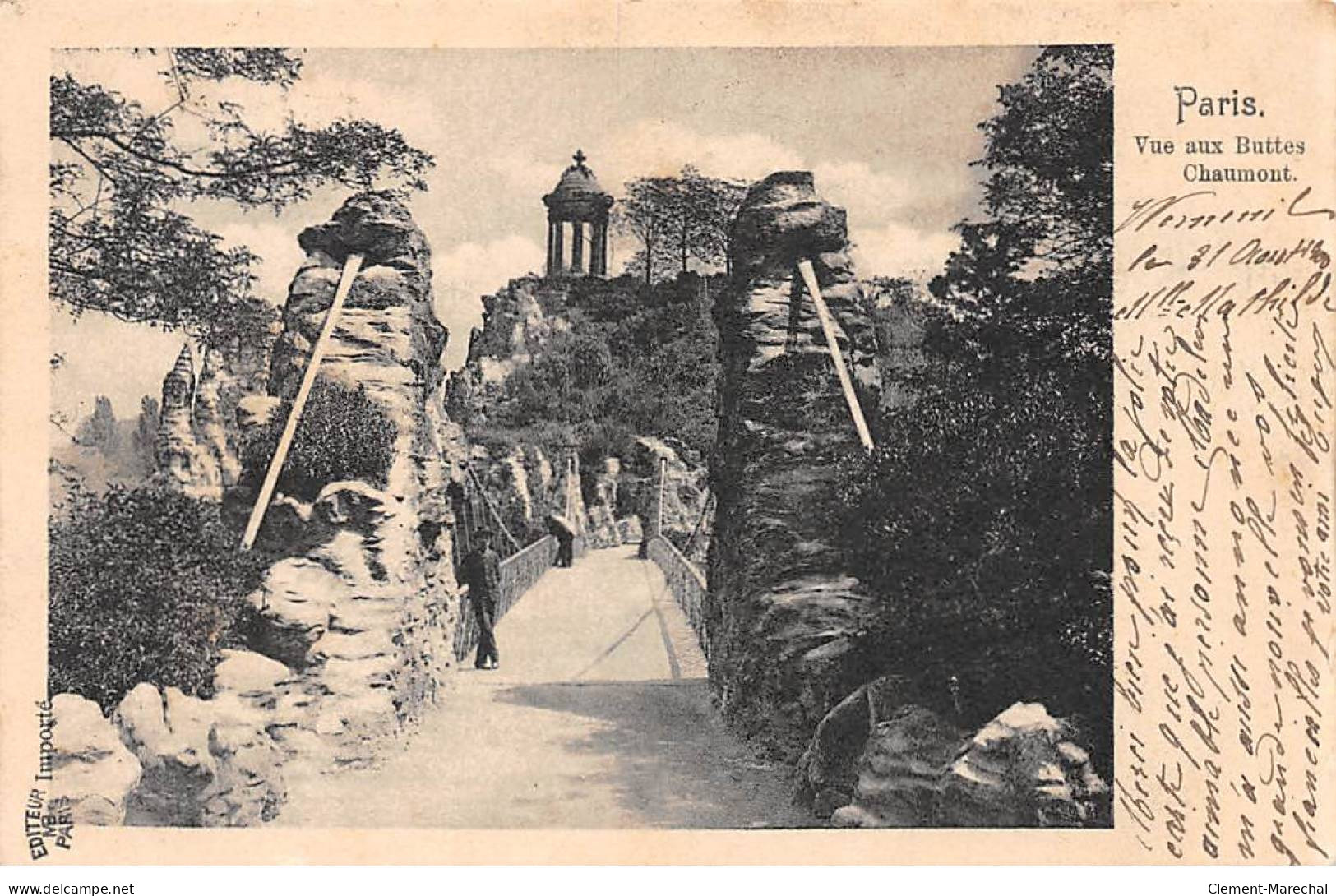 PARIS - Vue Aux Buttes Chaumont - Très Bon état - Parks, Gardens