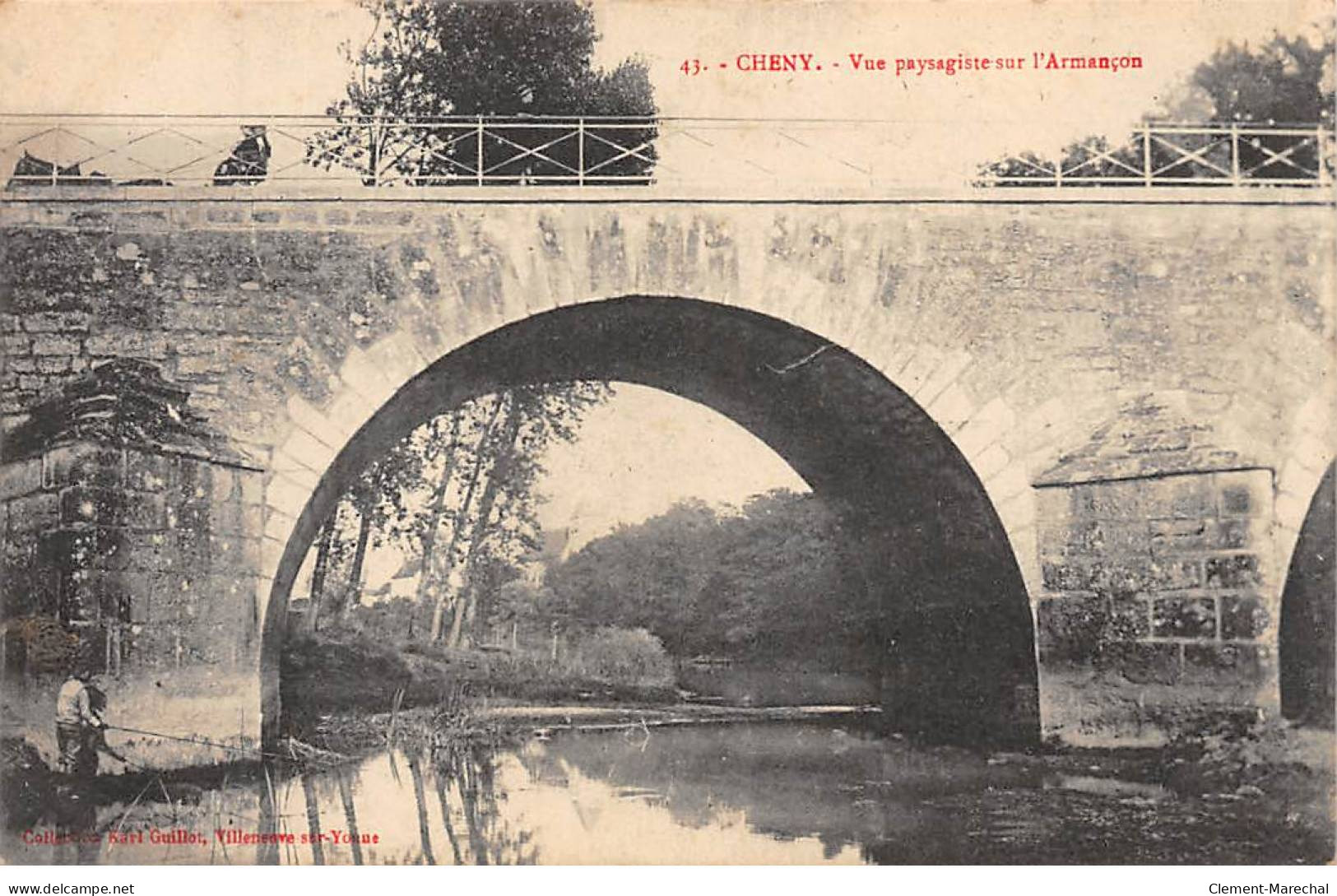 CHENY - Vue Paysagiste Sur L'Armançon - Très Bon état - Cheny