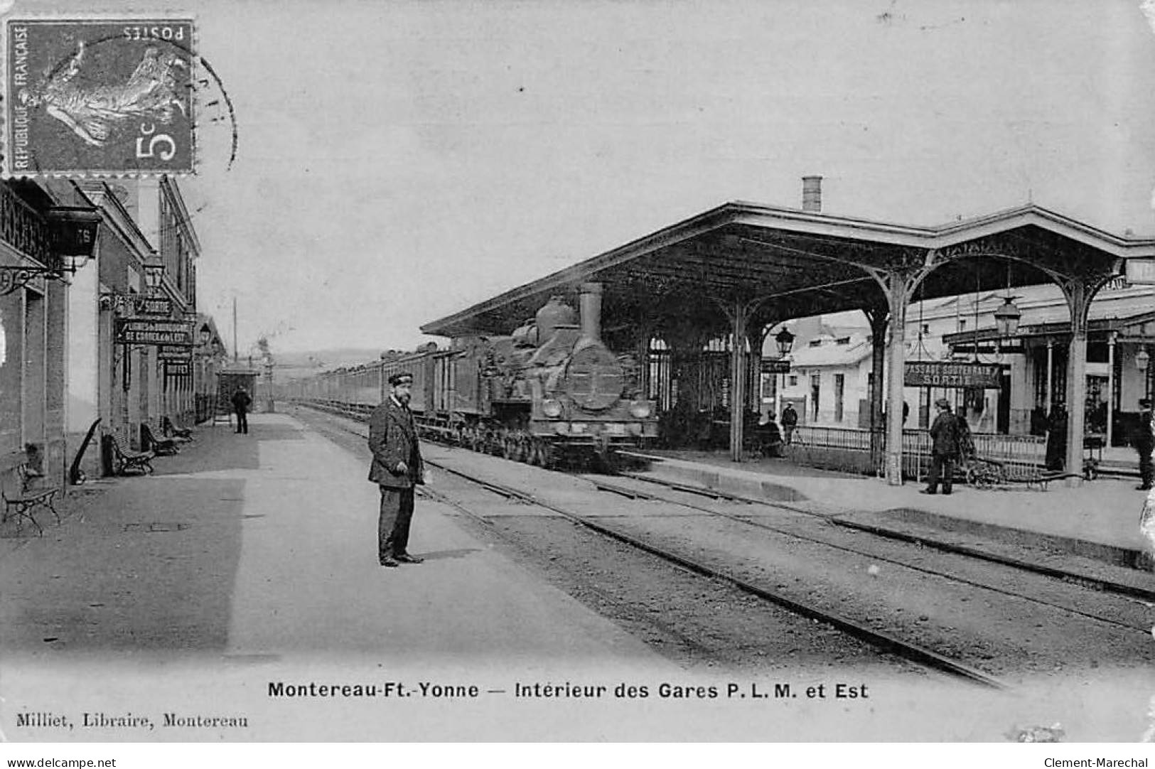 MONTERAU FAULT YONNE - Intérieur Des Gares PLM Et Est - état - Montereau