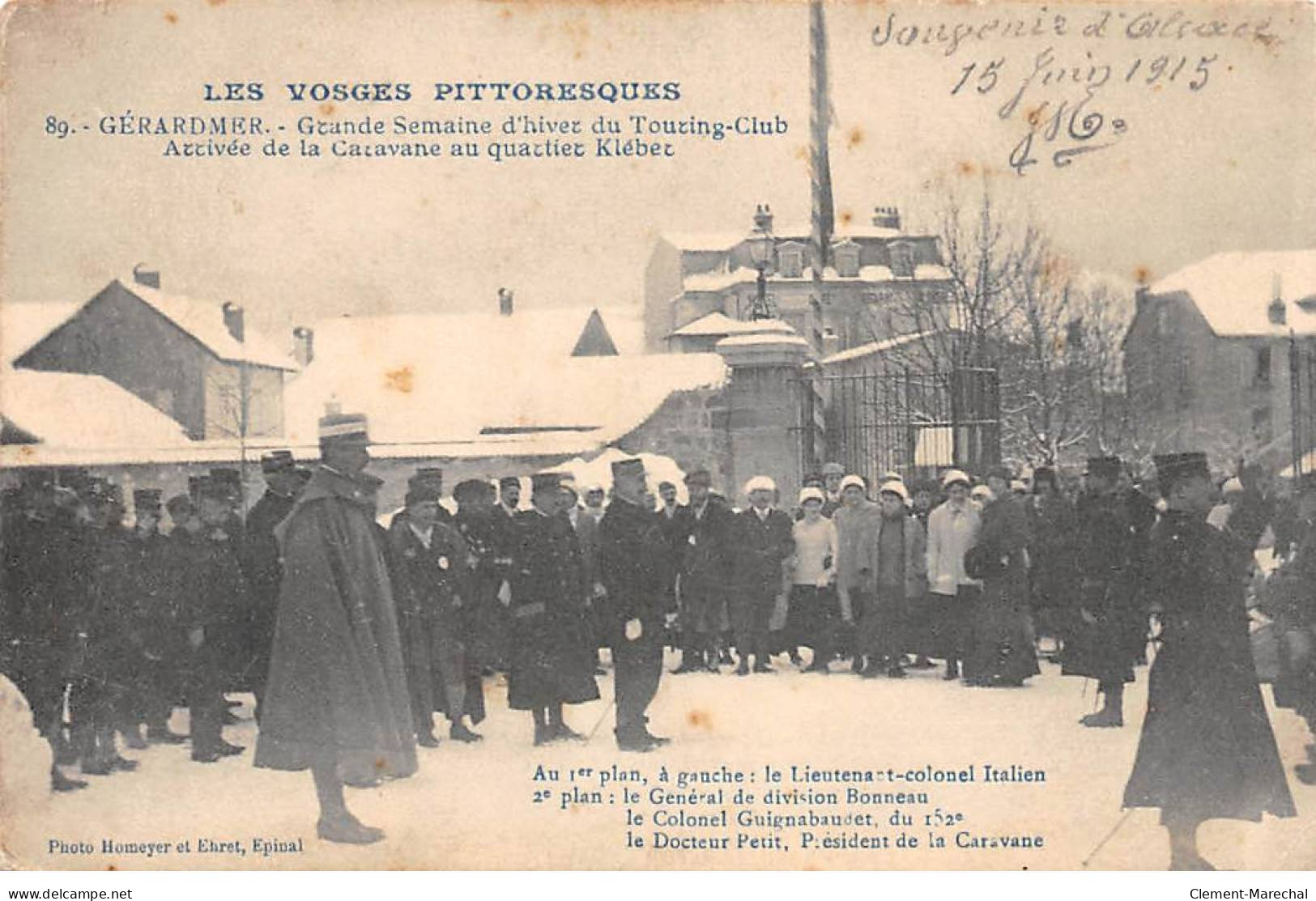 GERARDMER - Grande Semaine D'hiver Du Touring Club - Arrivée De La Caravane Au Quartier Kléber - état - Gerardmer