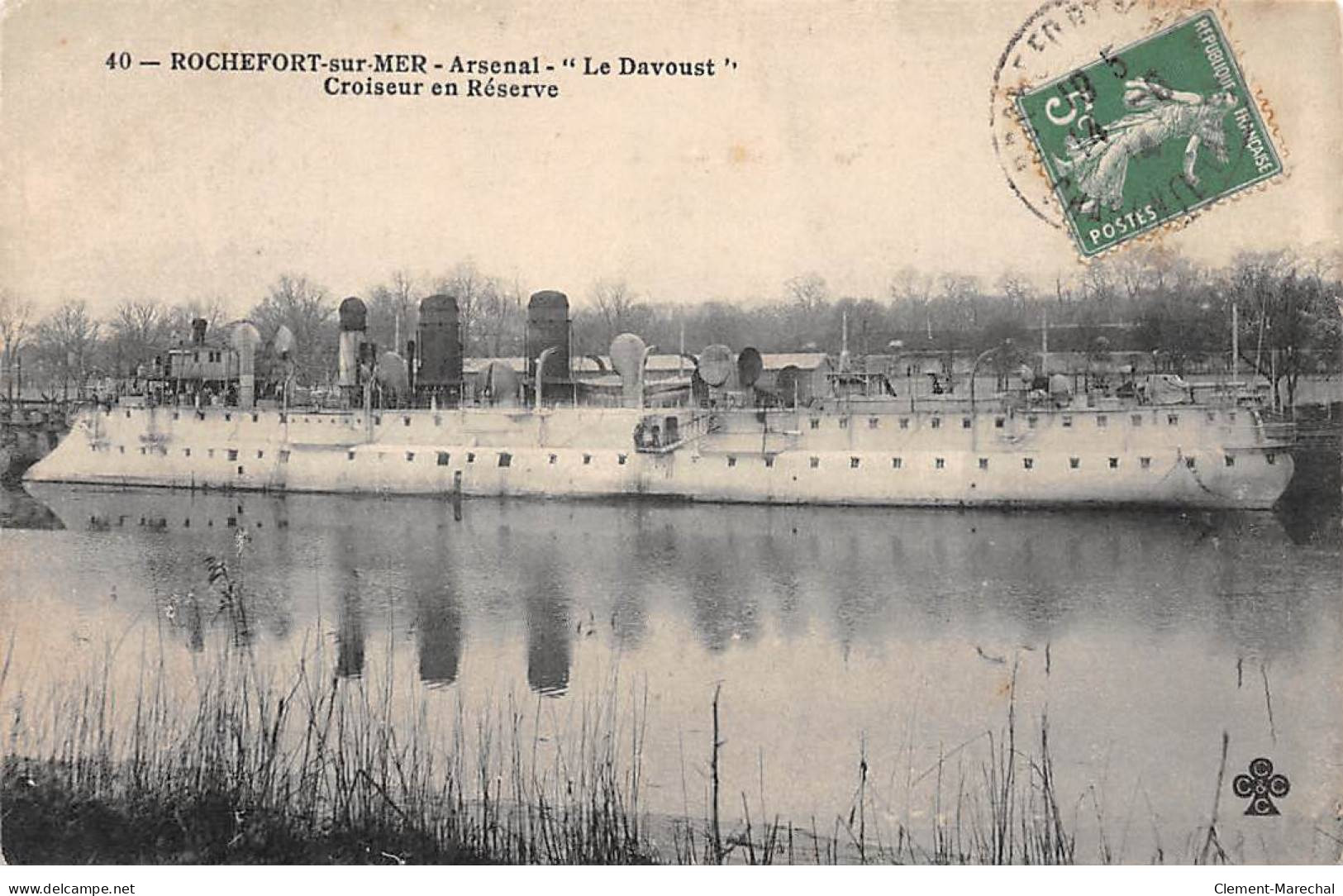 ROCHEFORT SUR MER - Arsenal - " Le Davoust " - Croiseur En Réserve - Très Bon état - Rochefort