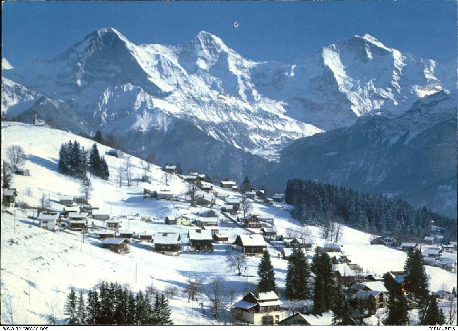 11429473 Beatenberg Panorama Mit Waldegg Finsterarhorn Eiger Moench Jungfrau Bea - Otros & Sin Clasificación