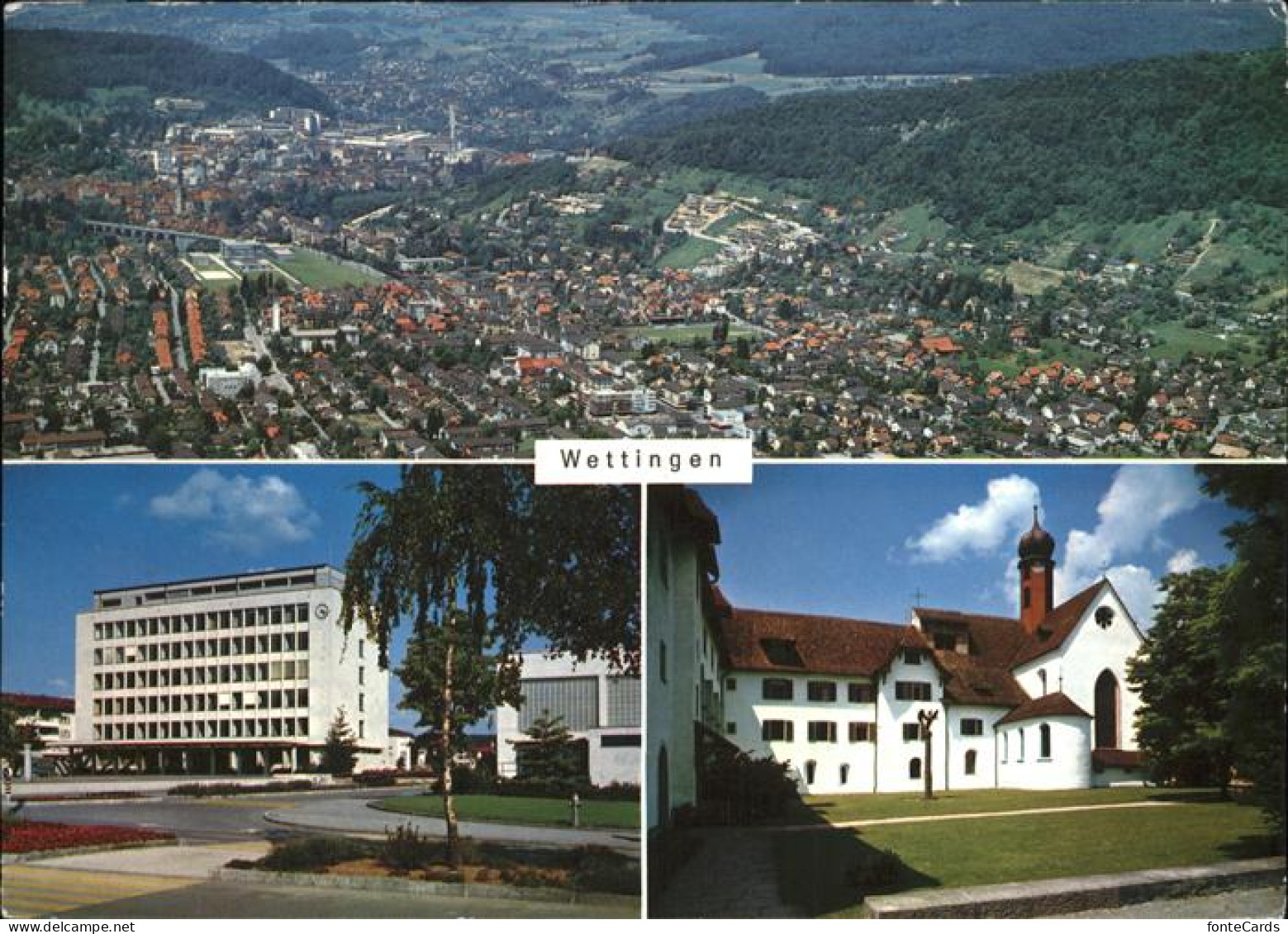 11429470 Wettingen AG Gesamtansicht Mit Rathaus Und Klosterkirche Wettingen AG - Andere & Zonder Classificatie