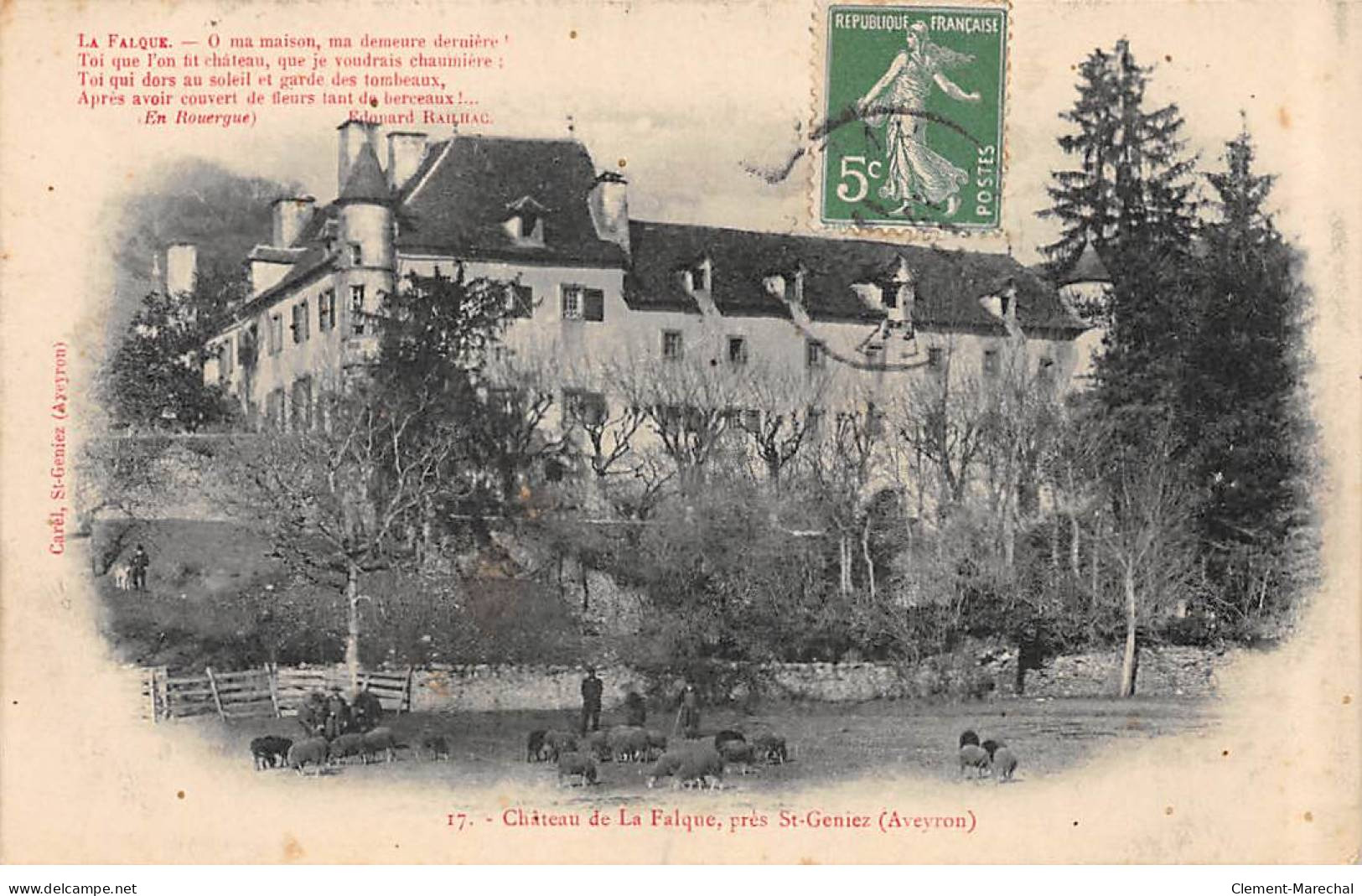 Château De LA FALQUE Près Saint Geniez - Très Bon état - Otros & Sin Clasificación